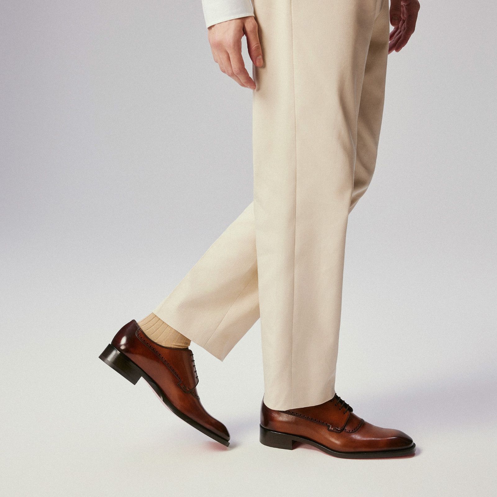 Christian Louboutin Christian Louboutin Sartoby Flat Brown Leather Derby 45 12 Size US 12 / EU 45 - 3 Thumbnail