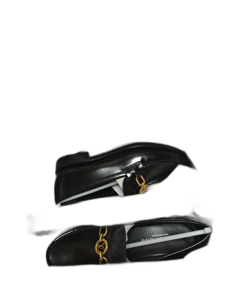 Louis Vuitton Louis Vuitton LV Leather Flats with Metallic Logo Design-2 Size US 6 / IT 36 - 1 Thumbnail