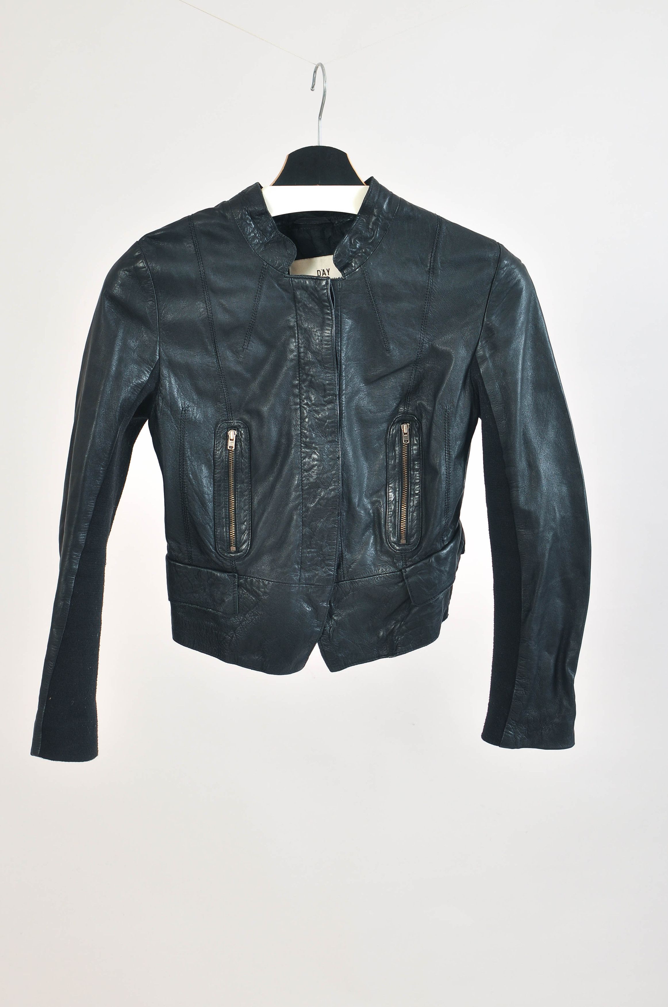 Other Vintage 00s DAY Birger et Mikkelsen Real Leather Jacket Size XXS / US 00 / IT 34 - 1 Thumbnail