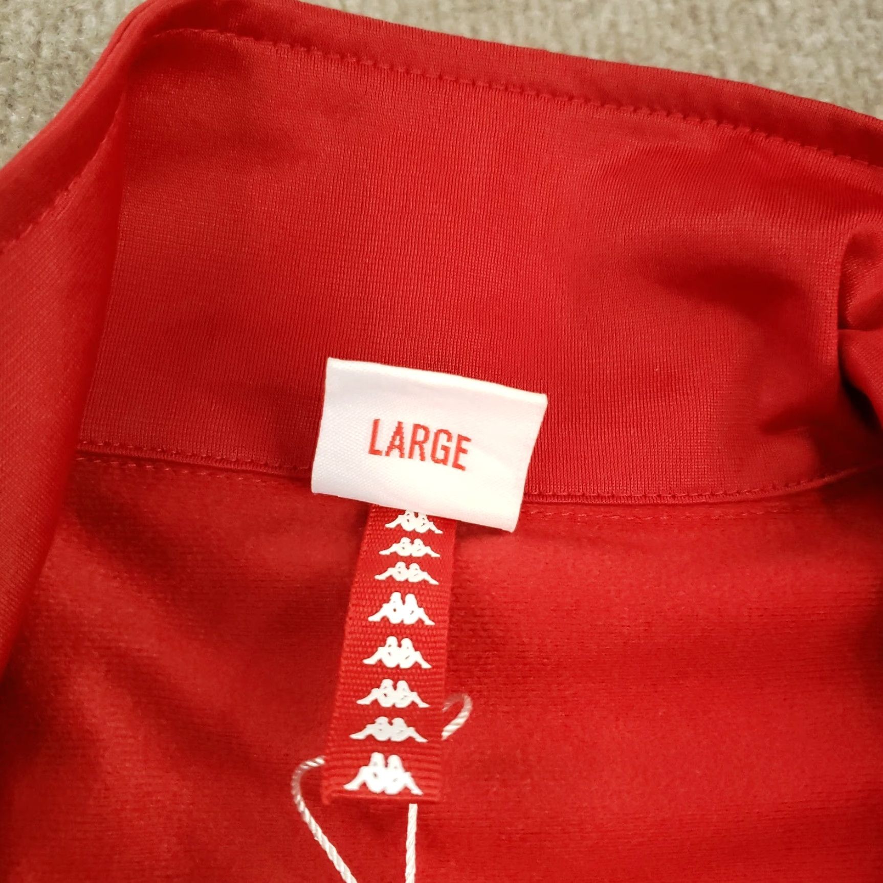 Kappa Kappa Full Zip Sweatshirt Womens Large Red Long Sleeve Logo Size L / US 10 / IT 46 - 6 Thumbnail