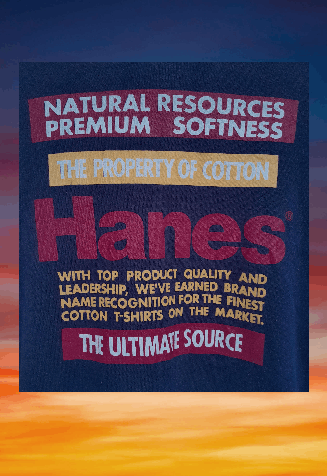 Hanes × Vintage Vintage 90s Hanes The Ultimate Source hoodies Size US L / EU 52-54 / 3 - 5 Thumbnail