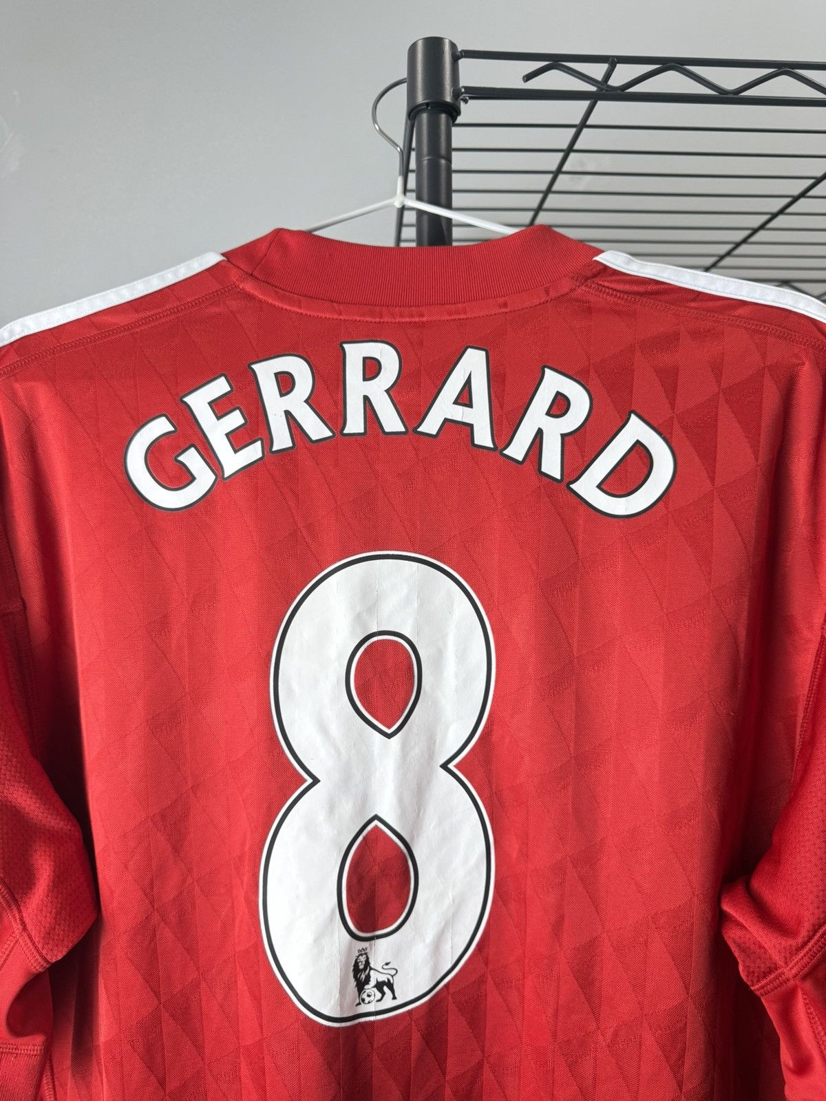 Adidas 2010 Adidas Liverpool Gerrard 8 Number Soccer Jersey Size US L / EU 52-54 / 3 - 11 Thumbnail