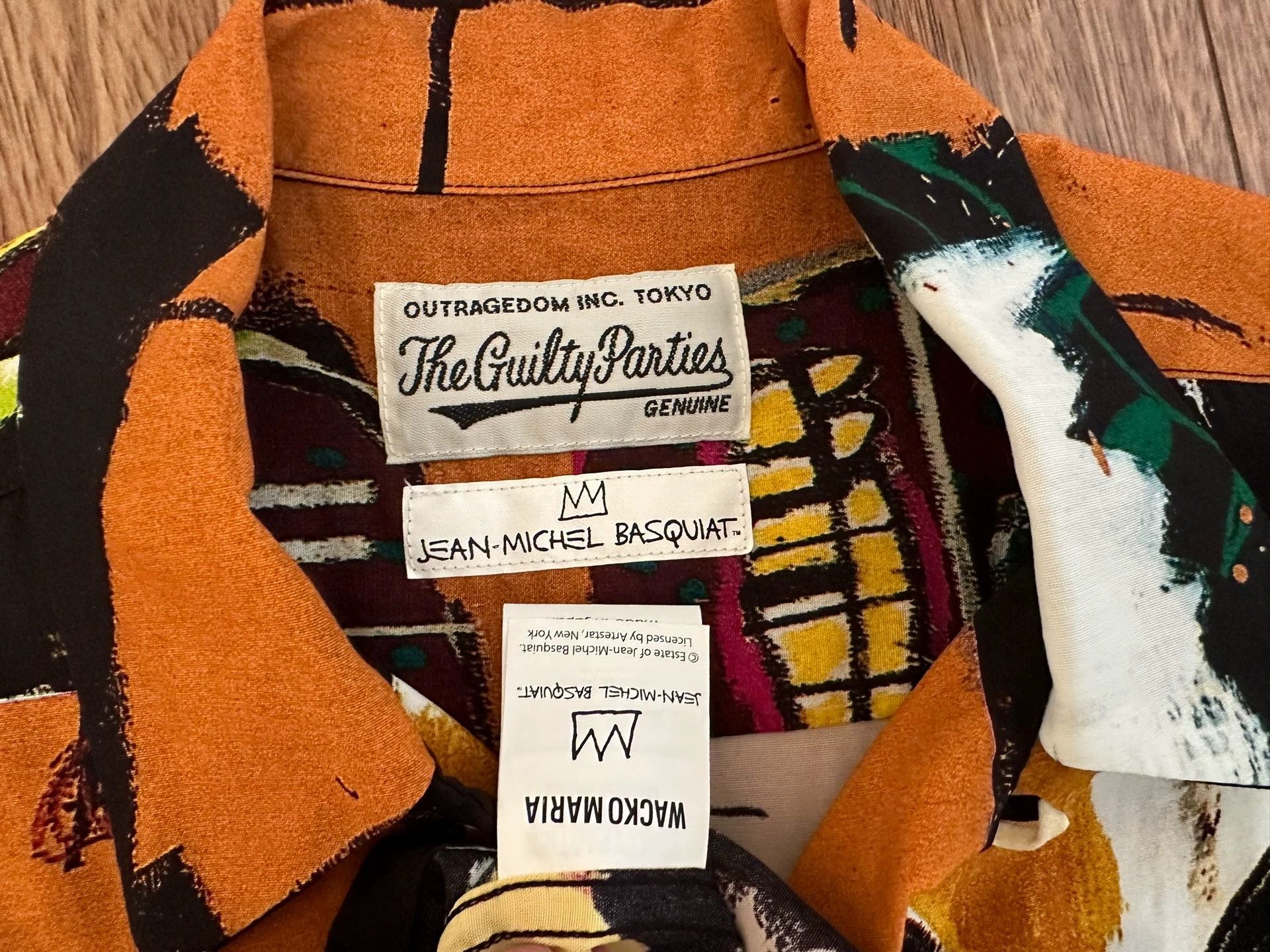 Wacko Maria WACKO MARIA x JEAN-MICHEL BASQUIAT Hawaiian Shirt New M Size US M / EU 48-50 / 2 - 3 Thumbnail