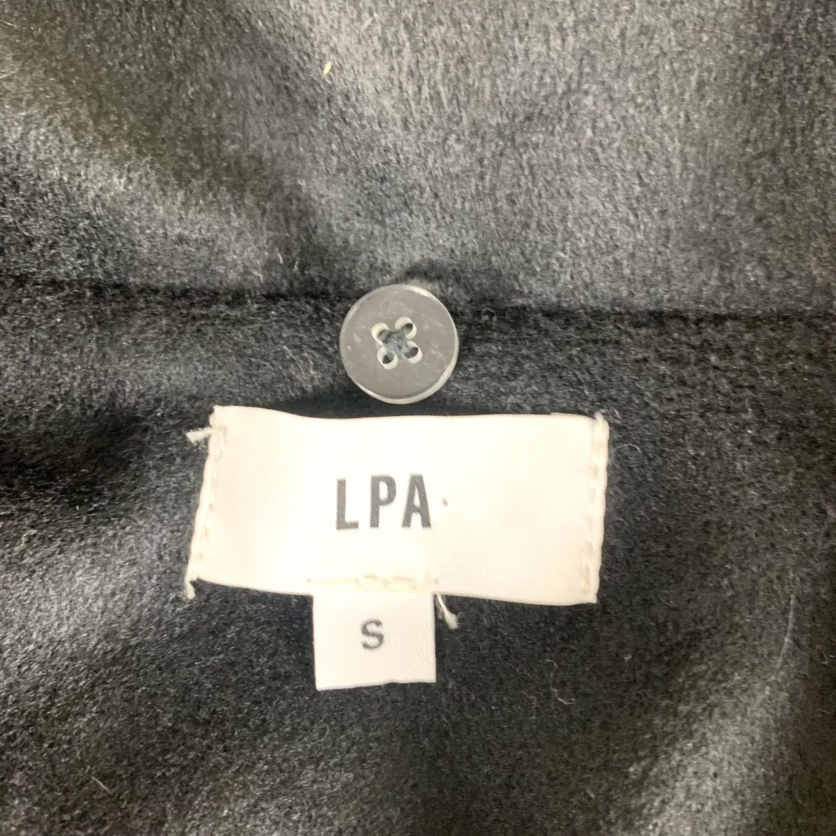 Vintage LPA Blazer Womens Small Black Polyester Hook Latch Button Lovers and Friends Size S / US 4 / IT 40 - 3 Thumbnail