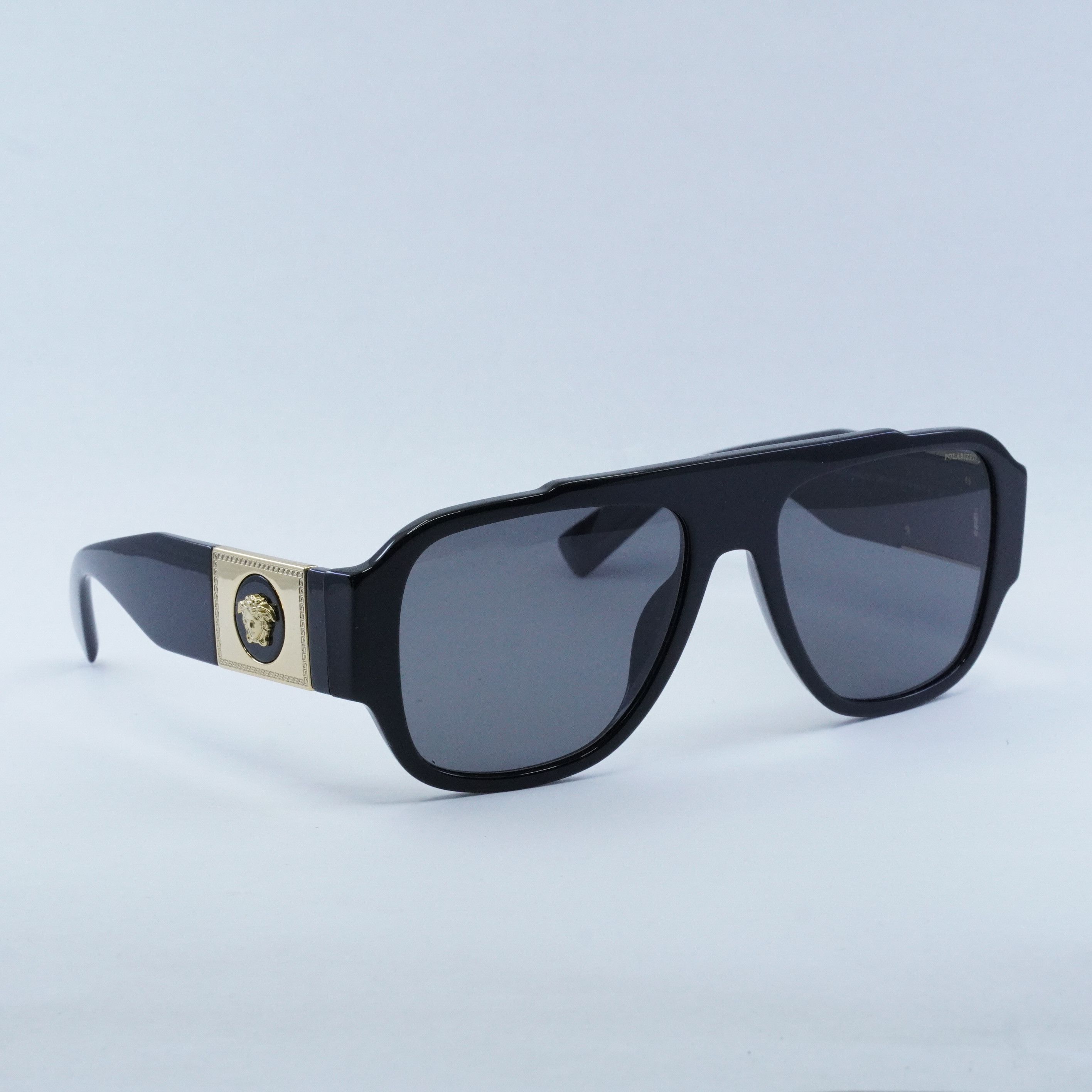 Versace Versace VE4436U GB1/81 Sunglasses Black Aviator Frame Size ONE SIZE - 8 Thumbnail