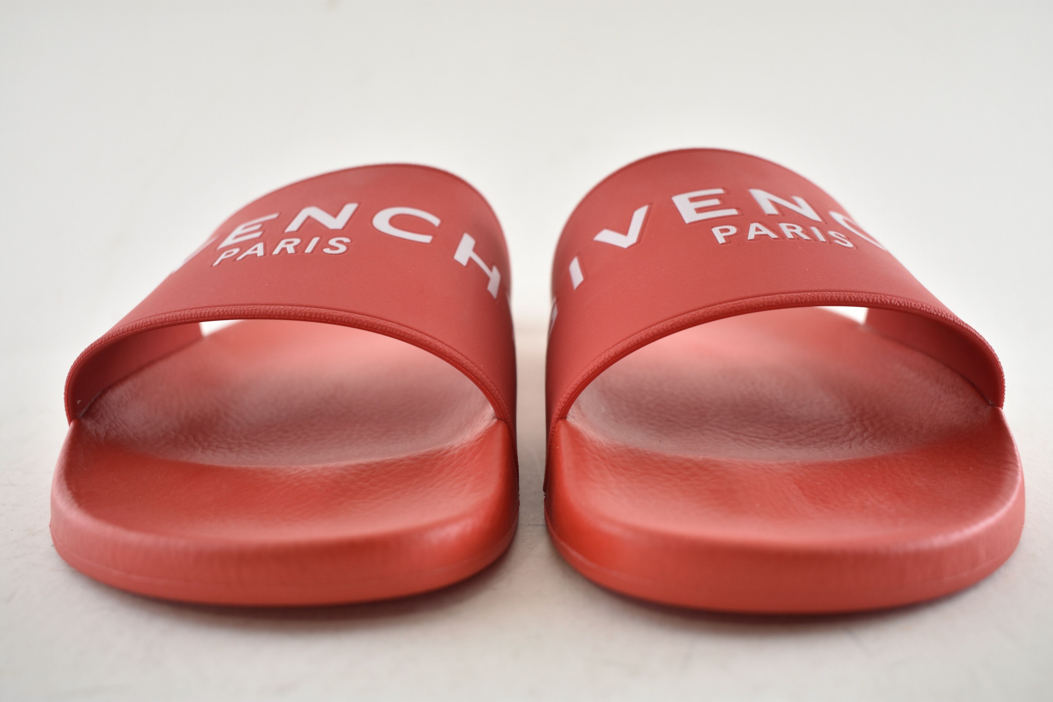 Givenchy Paris White Logo Rubber Pool Slide Sandal Flip Flop 44 11 Size US 11 / EU 44 - 6 Thumbnail