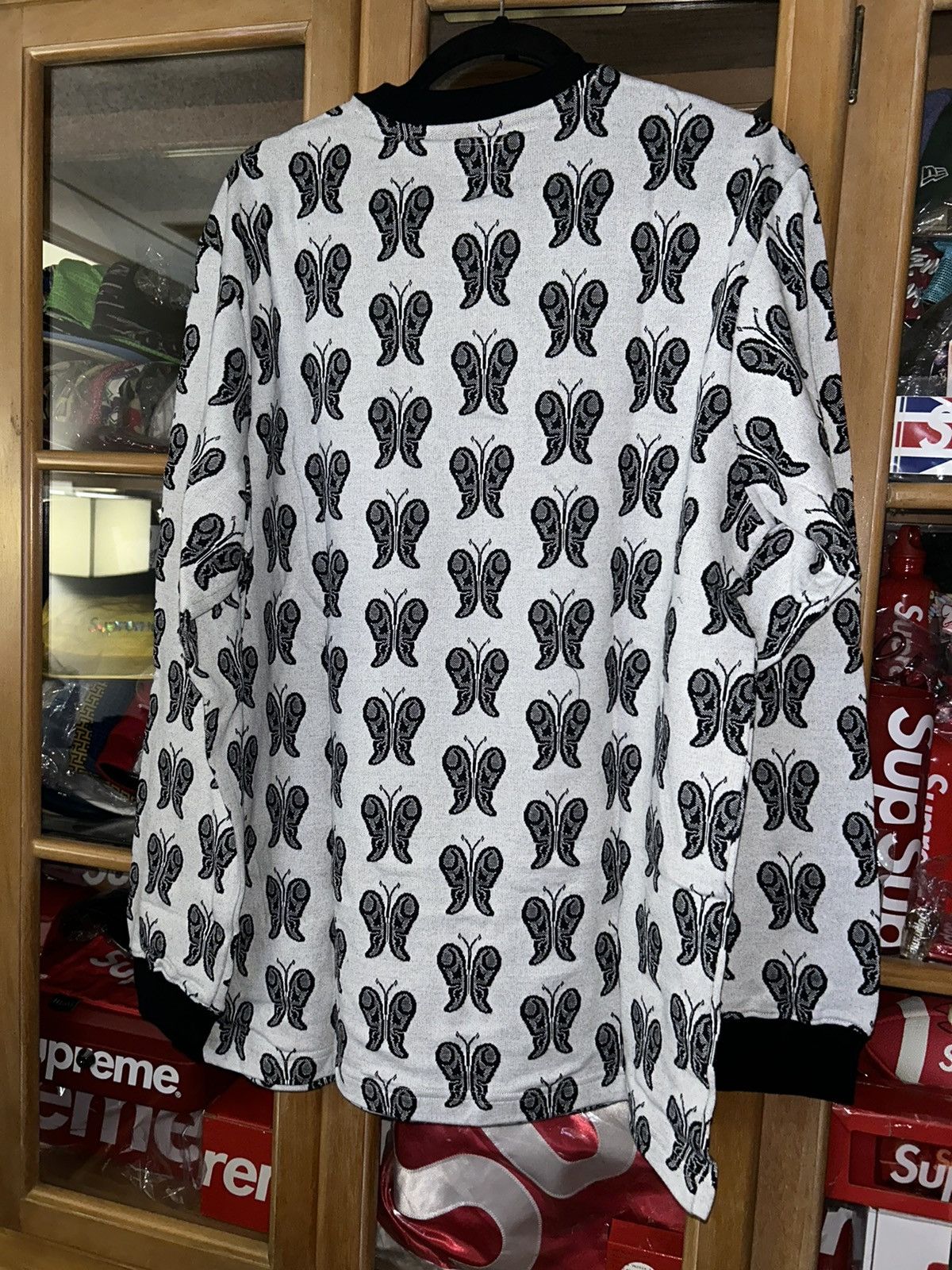 Supreme Supreme Butterfly Jacquard Top SS18 size Large NEW WITH TAGS Size US L / EU 52-54 / 3 - 4 Thumbnail