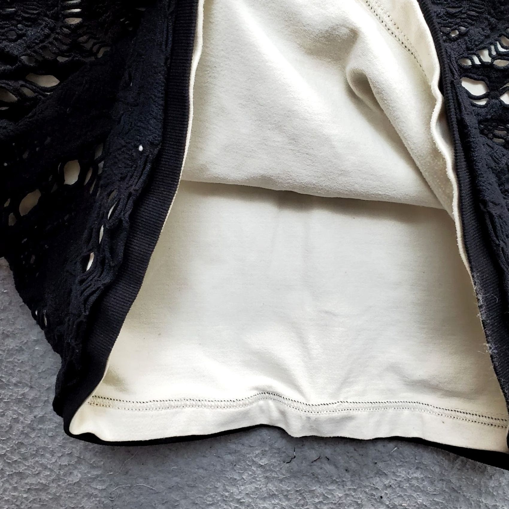 Free People Free People Shift Dress Womens M Black White Inside Lace Overlay Size M / US 6-8 / IT 42-44 - 6 Thumbnail