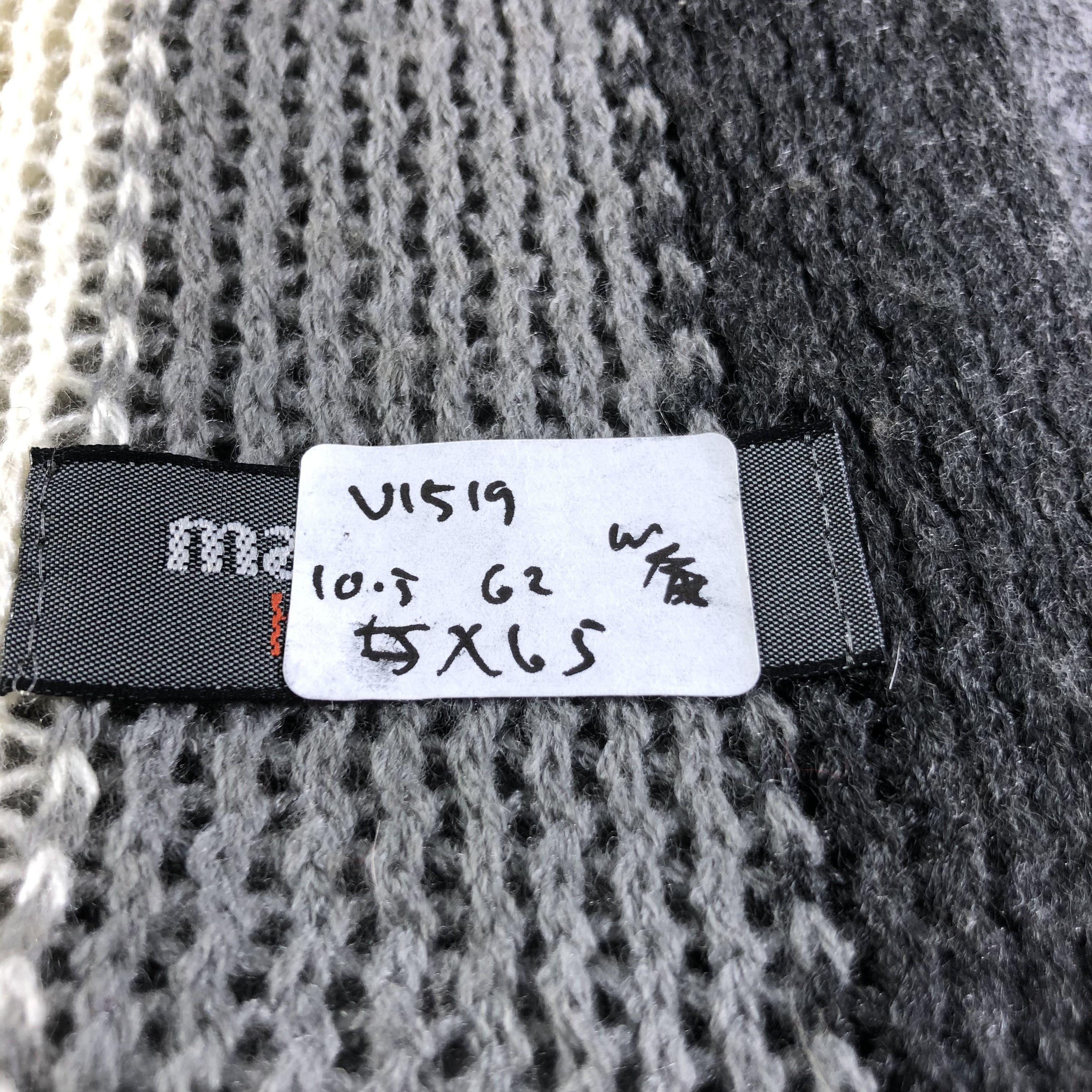 Vintage Marie Claire Homme Striped Knit Scarf Muffler V1519 Size ONE SIZE - 5 Thumbnail