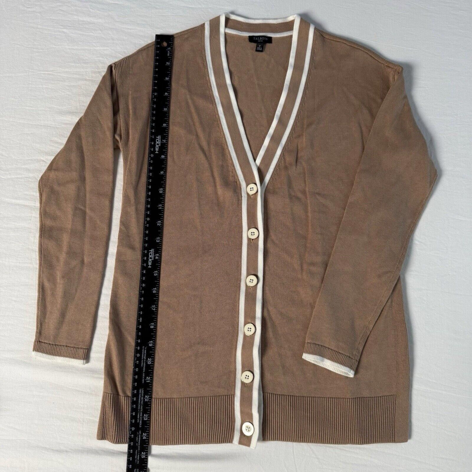 Designer Vtg Talbots Button Up Sweater Ladies P Cardigan V-Neck Size M / US 6-8 / IT 42-44 - 4 Thumbnail