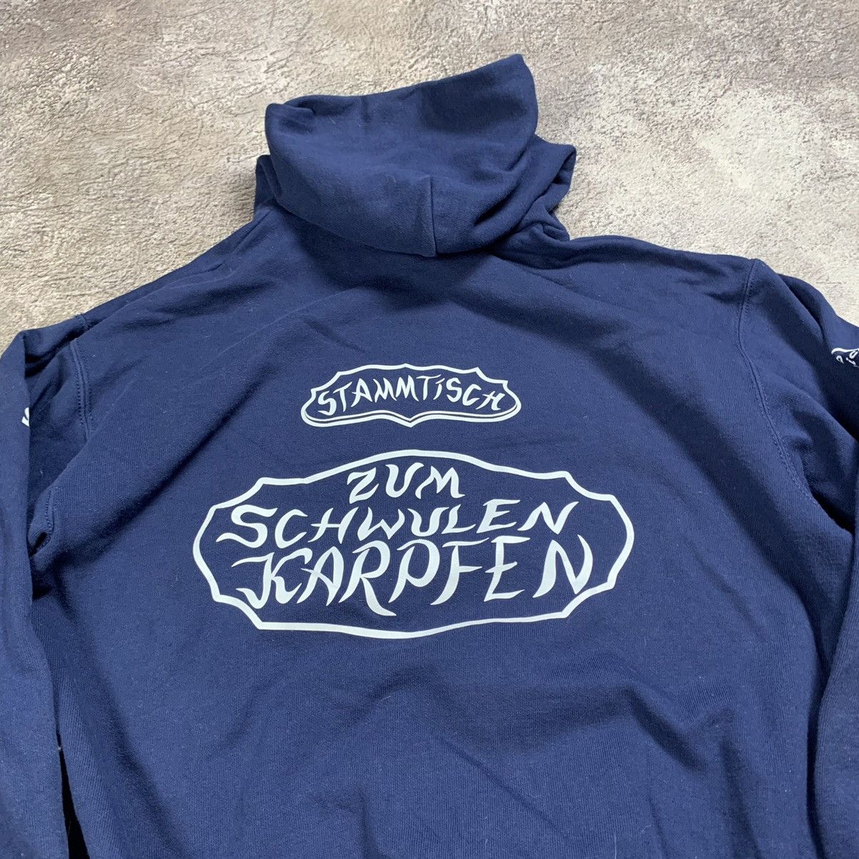 Vintage Vintage Y2K Graphic Hoodie I Like Fishing Streetwear Navy L Size US L / EU 52-54 / 3 - 7 Thumbnail