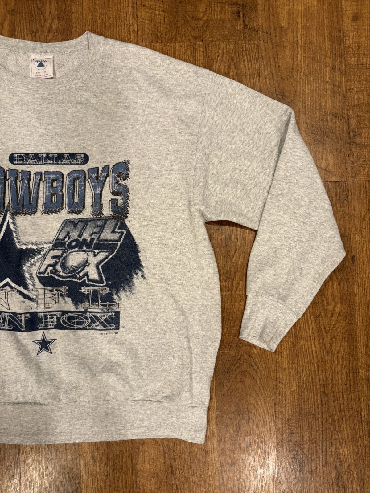 Delta Vintage 90s Delta Dallas Cowboys Sweatshirt Mens XL Gray Size US XL / EU 56 / 4 - 2 Thumbnail