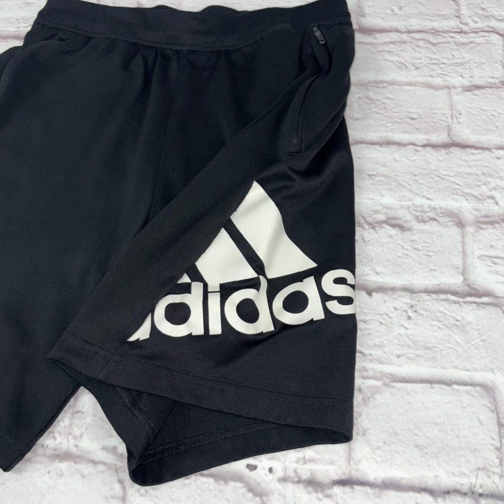 Adidas Adidas Shorts Mens Small Black AEROREADY FT2642 Big Logo Athletic Sport Gym Mens Size US 29 - 4 Thumbnail
