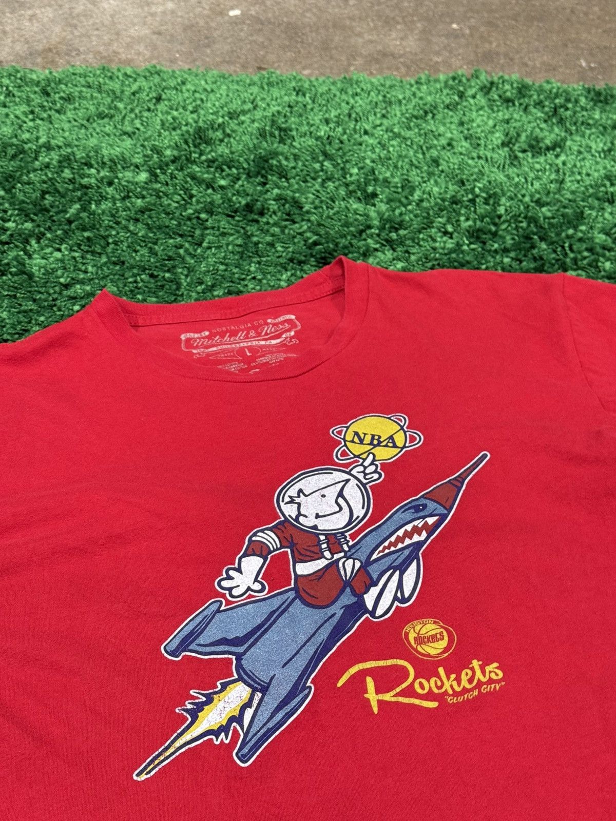 Mitchell & Ness Mitchell & Ness Red Rockets NBA Houston Tee Large Texas Size US L / EU 52-54 / 3 - 2 Thumbnail