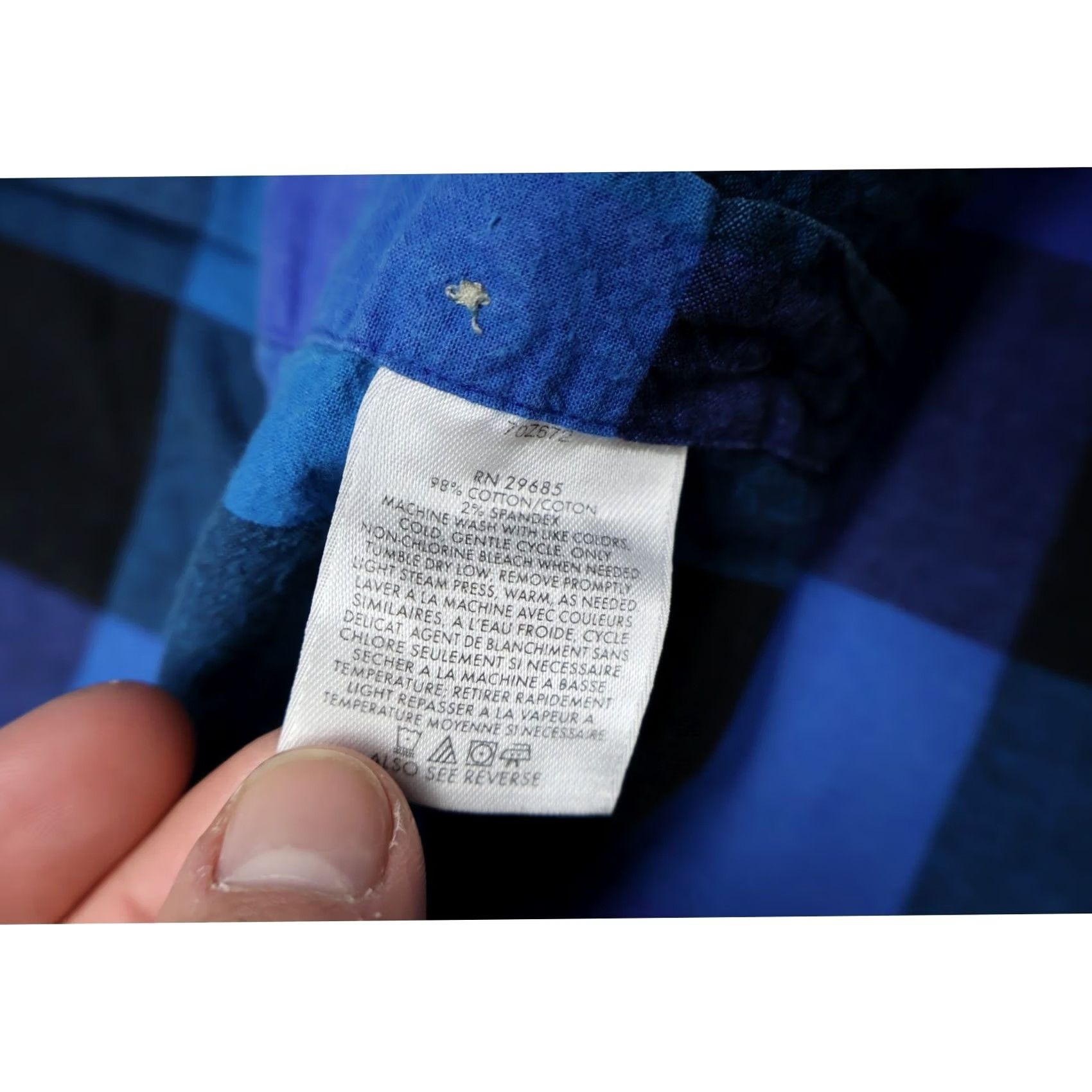 Pendleton Pendleton Wave Shirt Mens Blue Buffalo Plaid Short Sleeve Button Up Casual Shirt Size US L / EU 52-54 / 3 - 4 Thumbnail