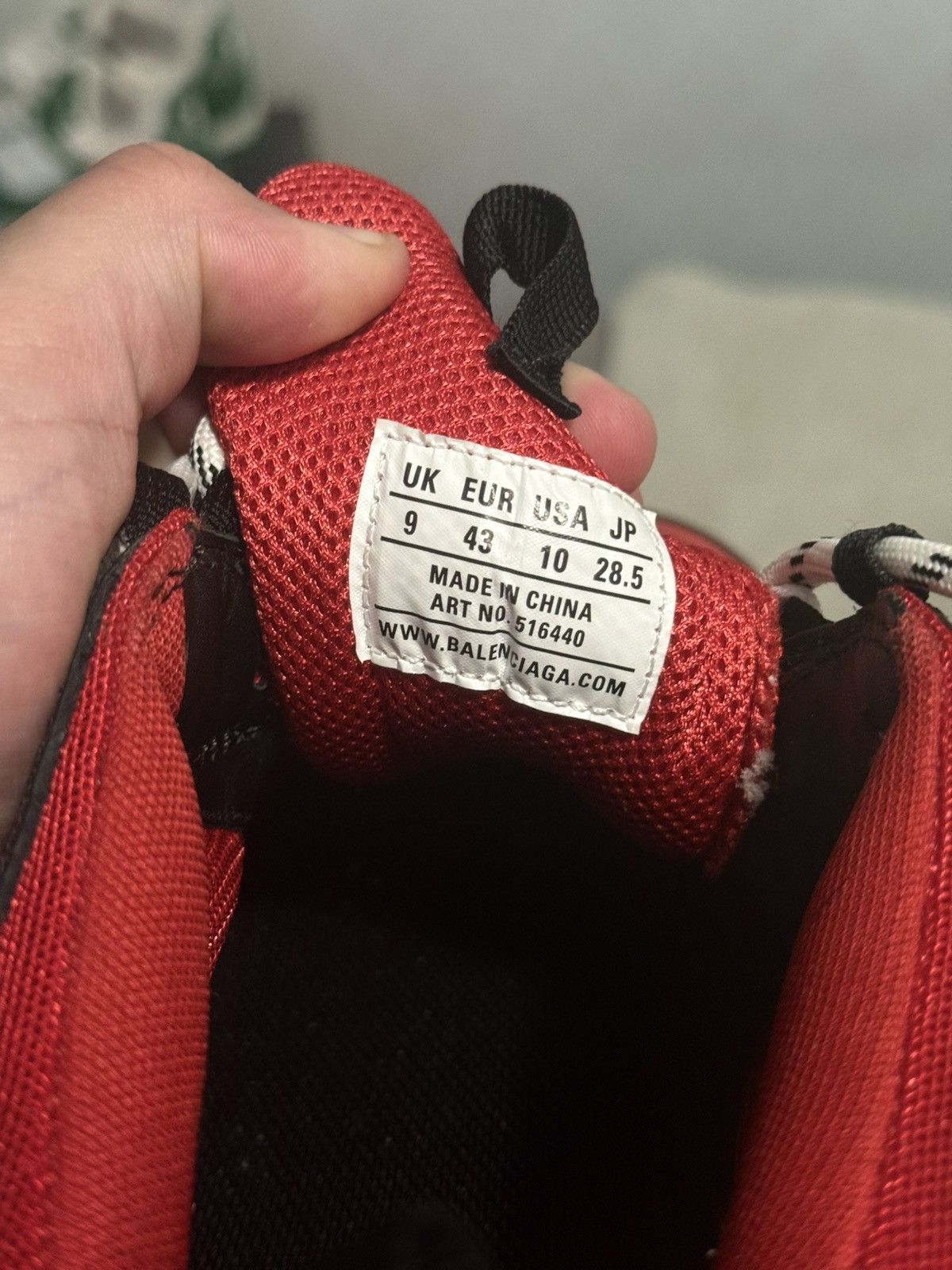 Balenciaga Balenciaga Triple S Red Size US 9 / EU 42 - 8 Thumbnail