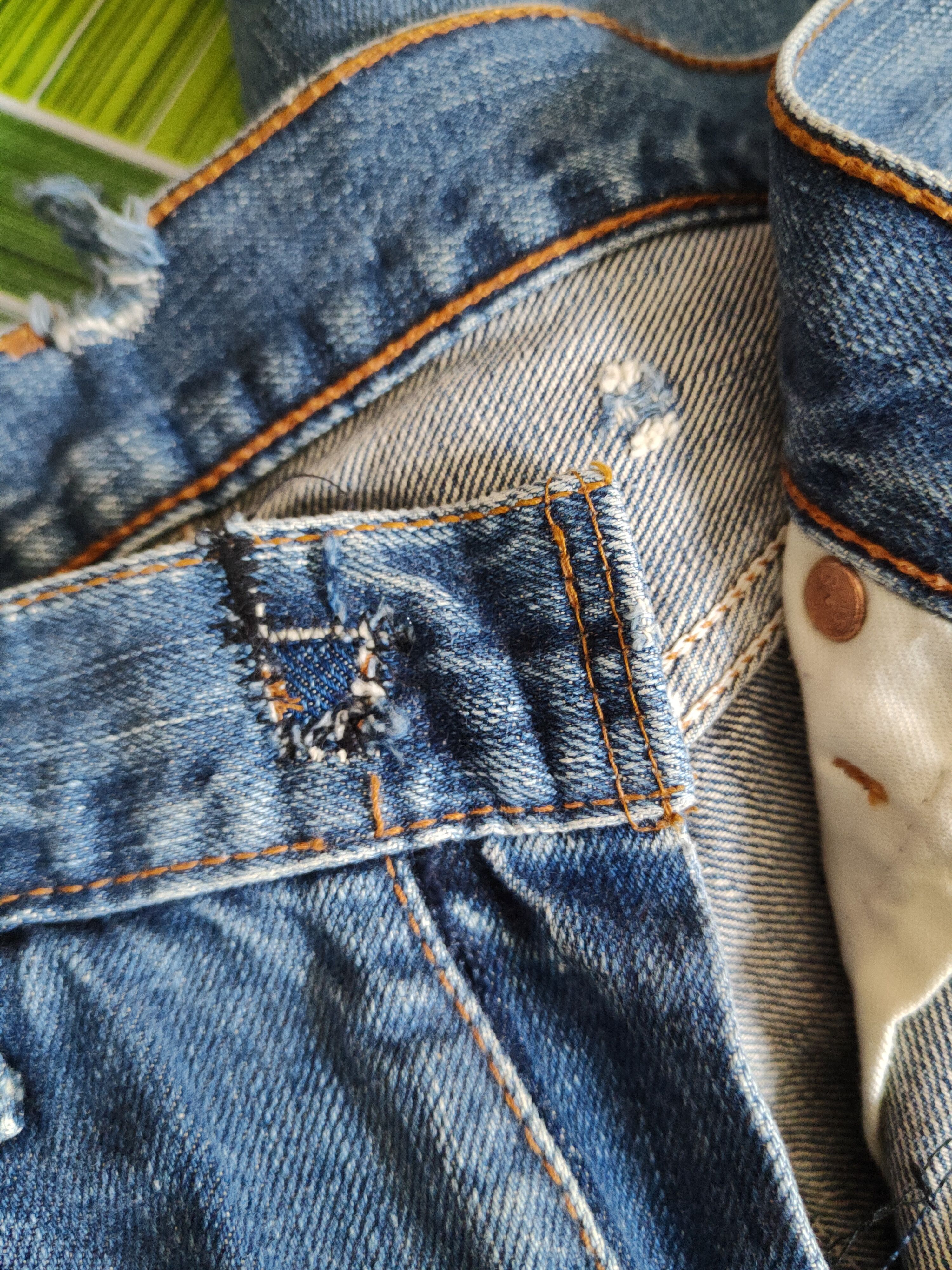 Levi's 502 Levi's vintage faded Blue distressed ripped Denim #S1412 Size US 28 / EU 44 - 16 Thumbnail