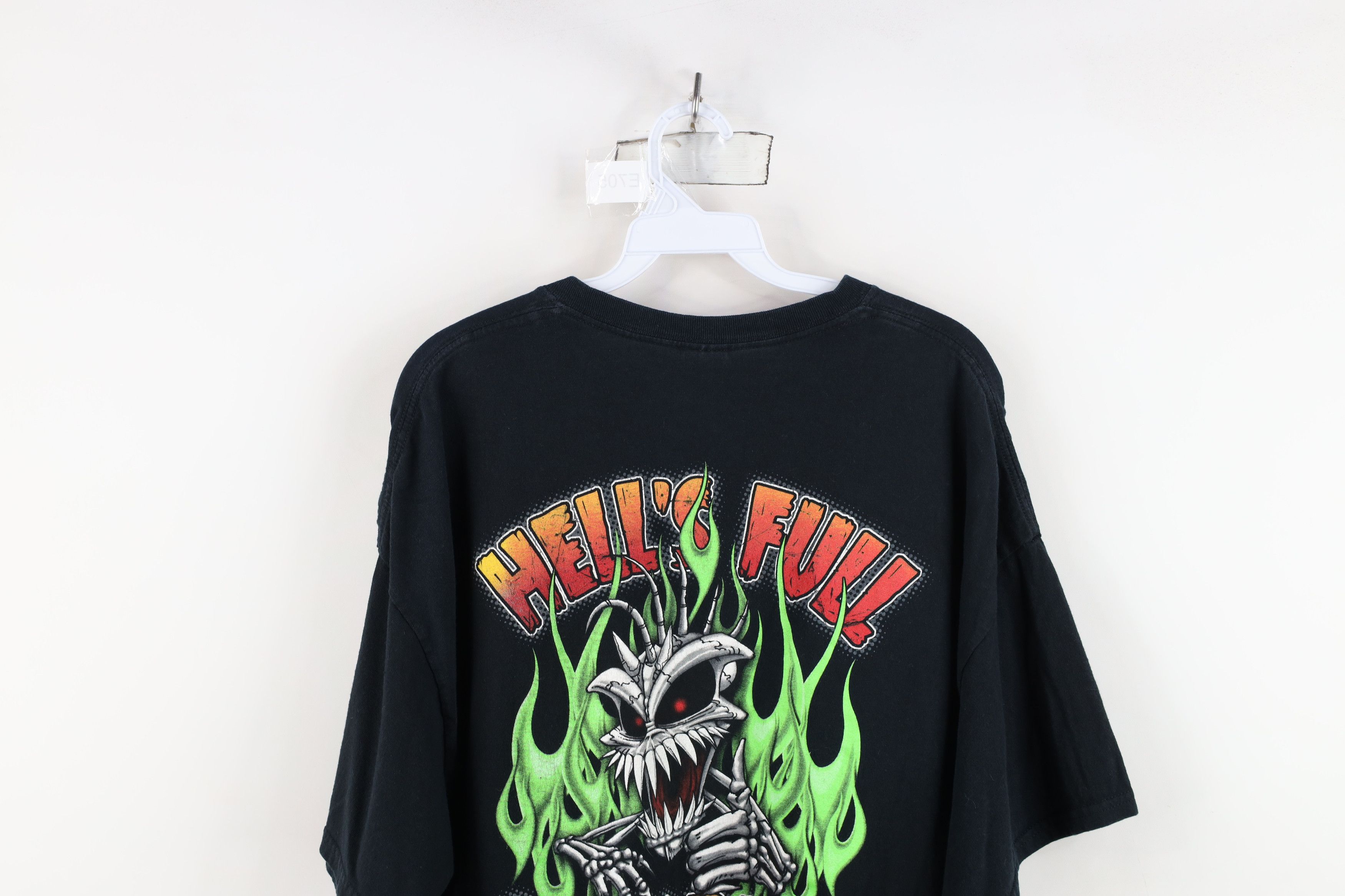 Vintage Y2K Streetwear Full I'm Back Piranaz Racing Fire T-Shirt Size US XXL / EU 58 / 5 - 15 Thumbnail