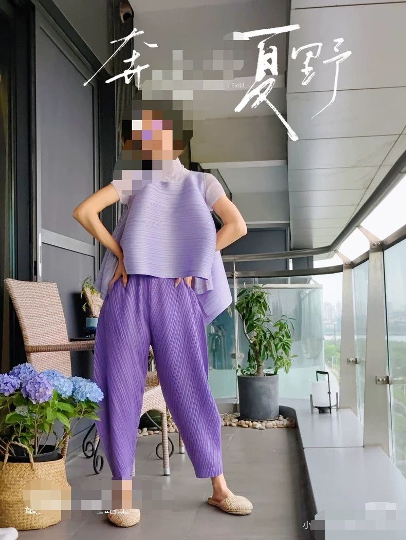 Issey Miyake Issey Miyake size:3 Purple pleated pants Size 42" / US 20 - 7 Thumbnail