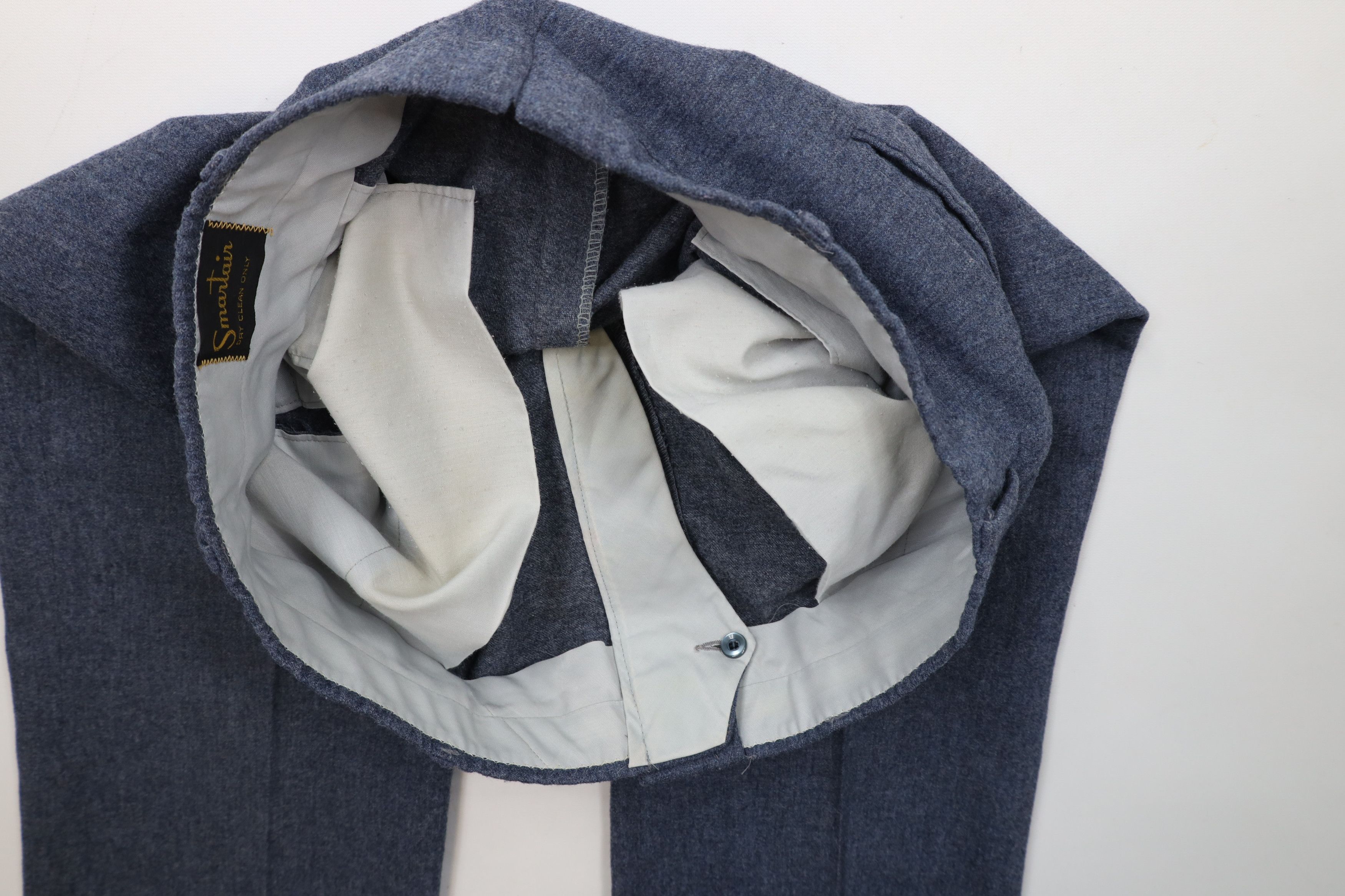 Vintage Vintage 60s 70s Streetwear Wide Leg Chino Pants Blue USA Size US 36 / EU 52 - 9 Thumbnail