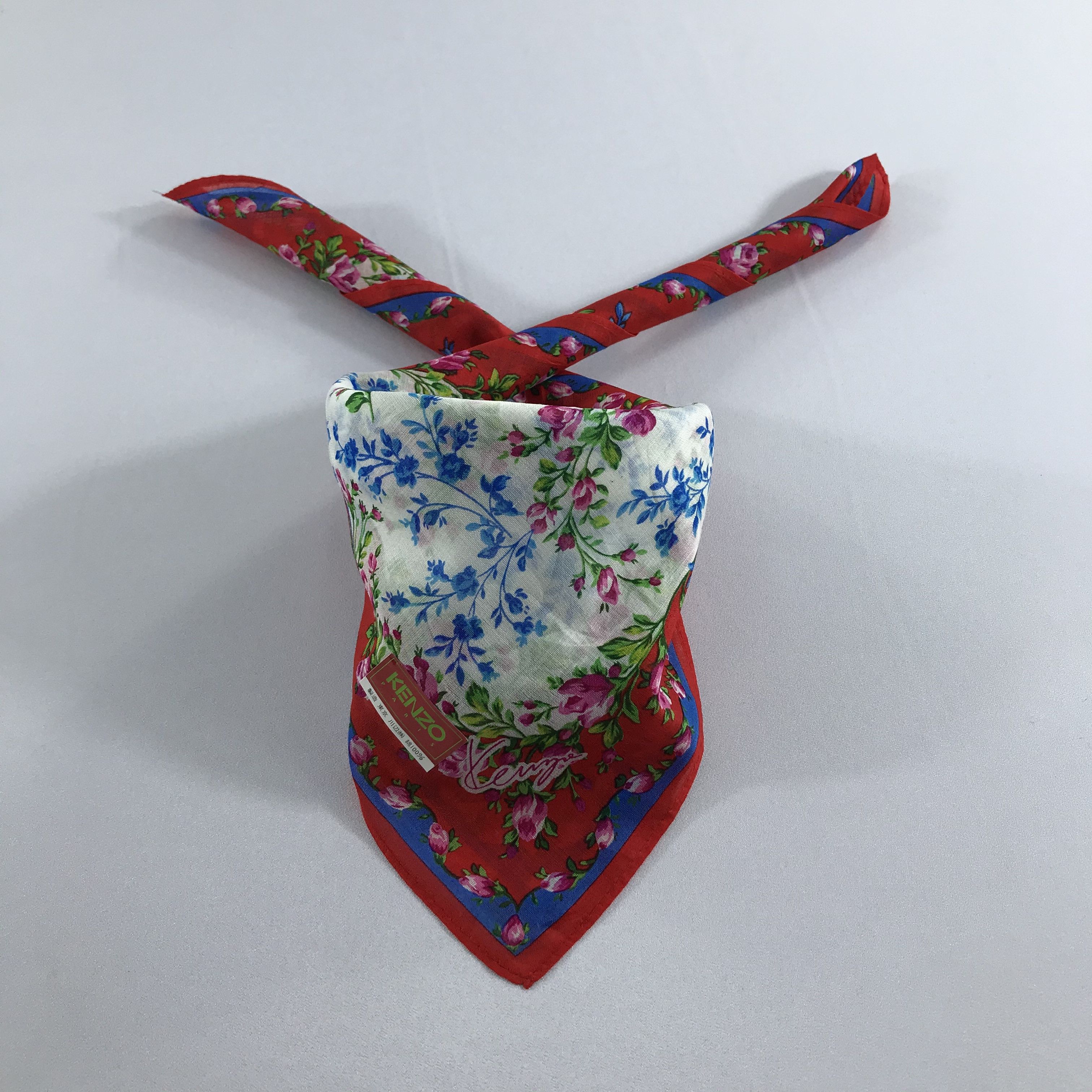Kenzo Kenzo Floral Handkerchief Neckerchief Bandana H1195 Size ONE SIZE - 1 Thumbnail