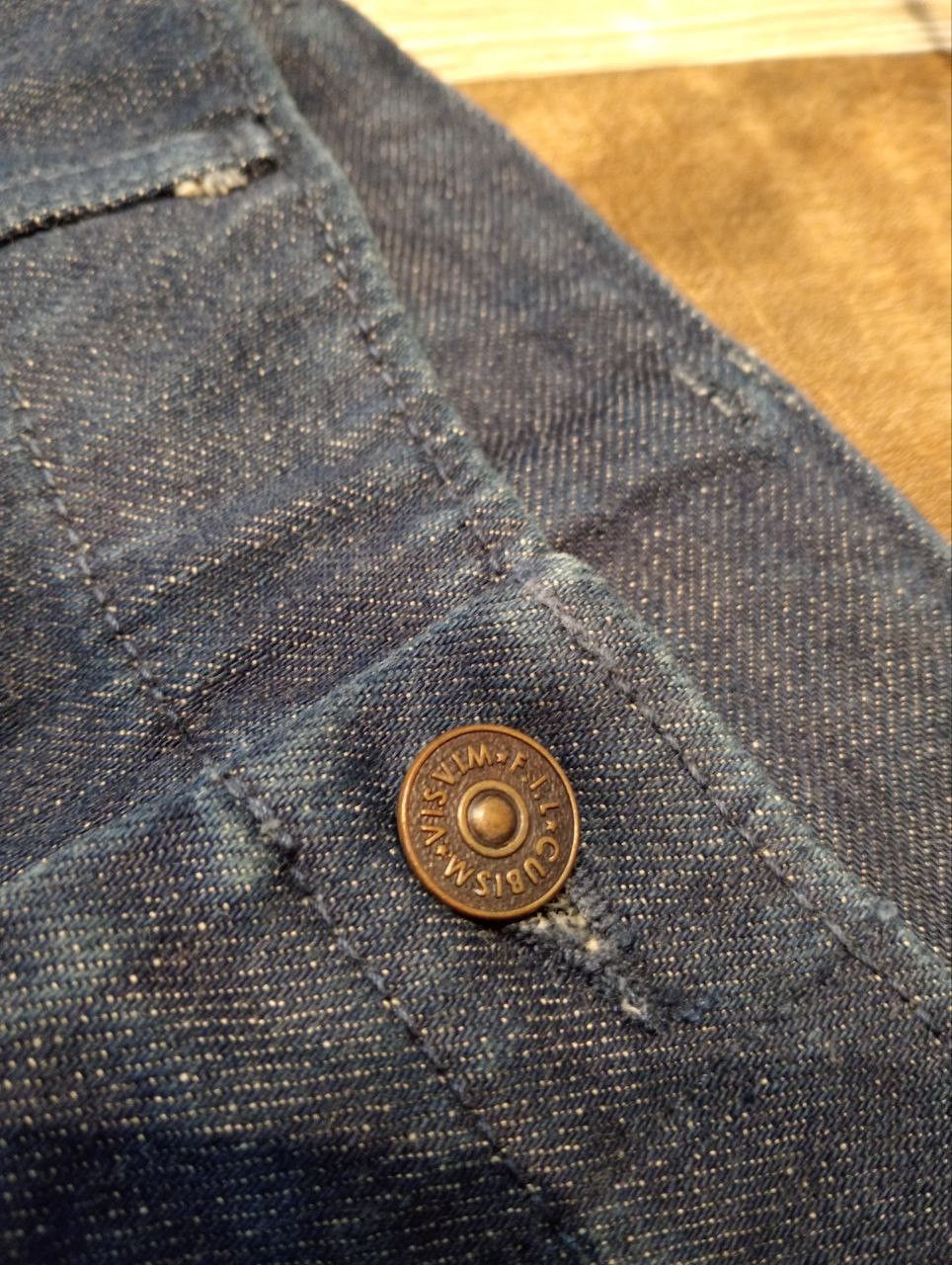 Visvim VISVIM VINTAGE DESIGN SELVEDGE BLUE DENIM FLARED PANTS Size US 31 - 5 Thumbnail