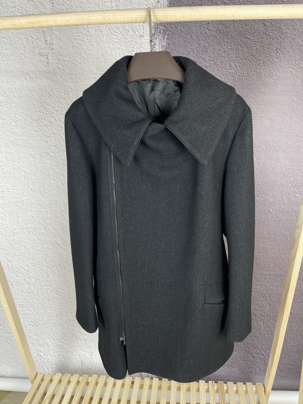 GF Ferre Gianfranco Ferre full zip grey wool suit coat GFF Size US M / EU 48-50 / 2 - 11 Thumbnail