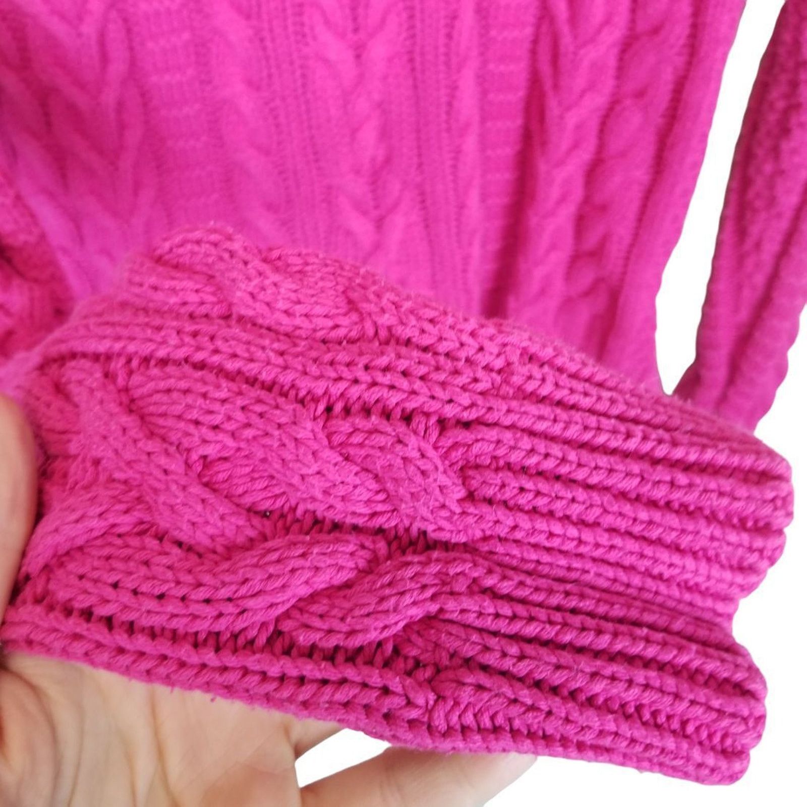 Lauren Ralph Lauren Lauren Ralph Lauren Womens Cable Knit Sweater Size M Preppy Size M / US 6-8 / IT 42-44 - 4 Thumbnail