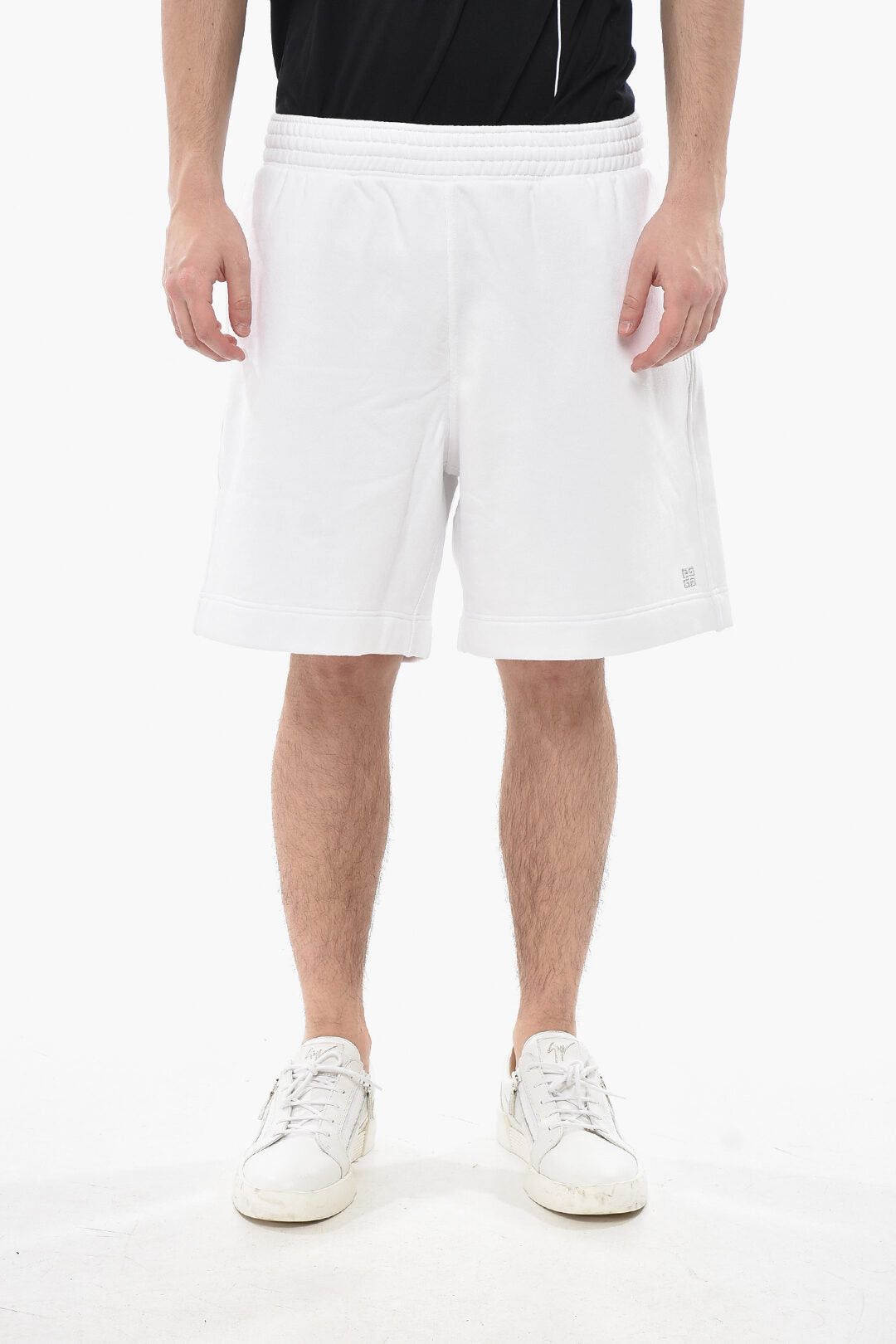Givenchy Cotton Shorts With Lurex Logo Size US 34 / EU 50 - 1 Thumbnail