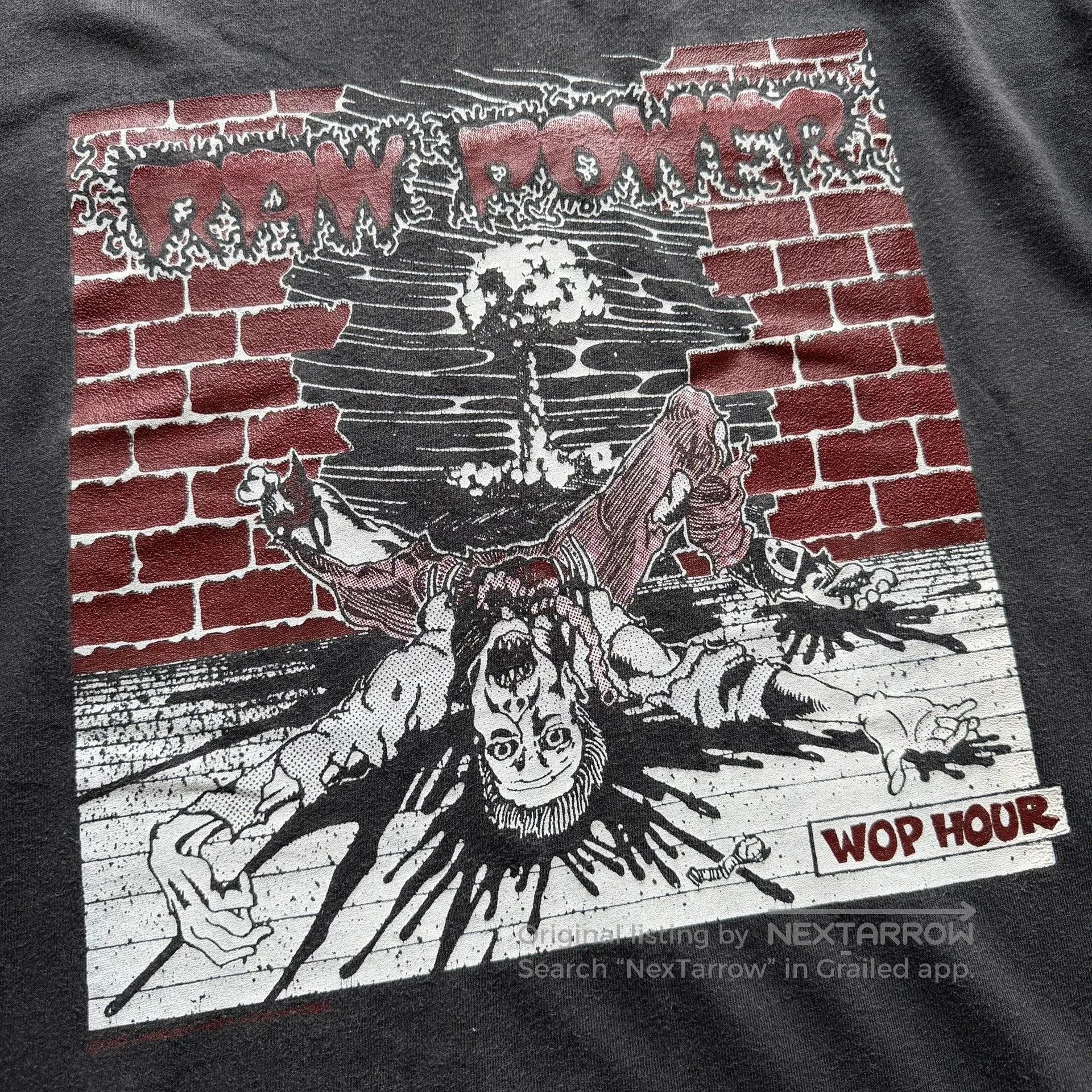 Vintage Vintage 90s Punk Raw Power Band Tee. Size US L / EU 52-54 / 3 - 3 Thumbnail