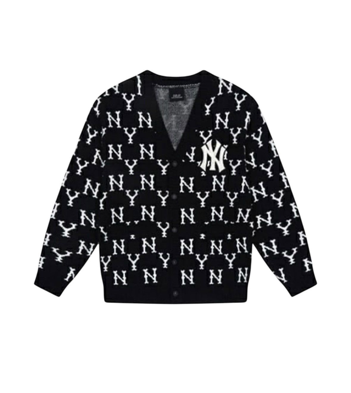 MLB MLB Korea NY Yankees Monogram Cardigan Sweater Unisex M Size US M / EU 48-50 / 2 - 1 Thumbnail