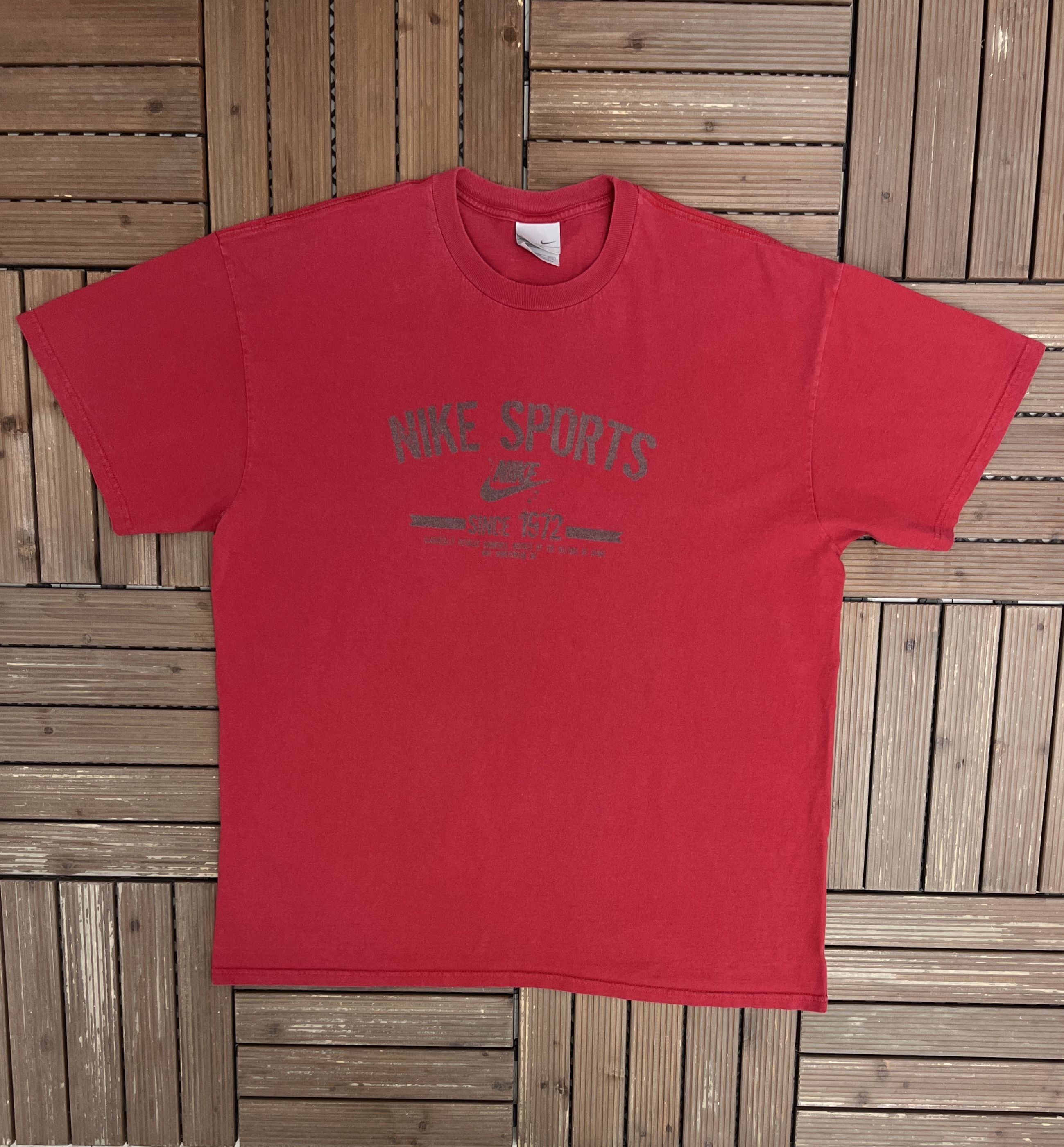 Nike × Vintage Nike Sports Vintage Red T-Shirt Tee Size US XXL / EU 58 / 5 - 1 Thumbnail