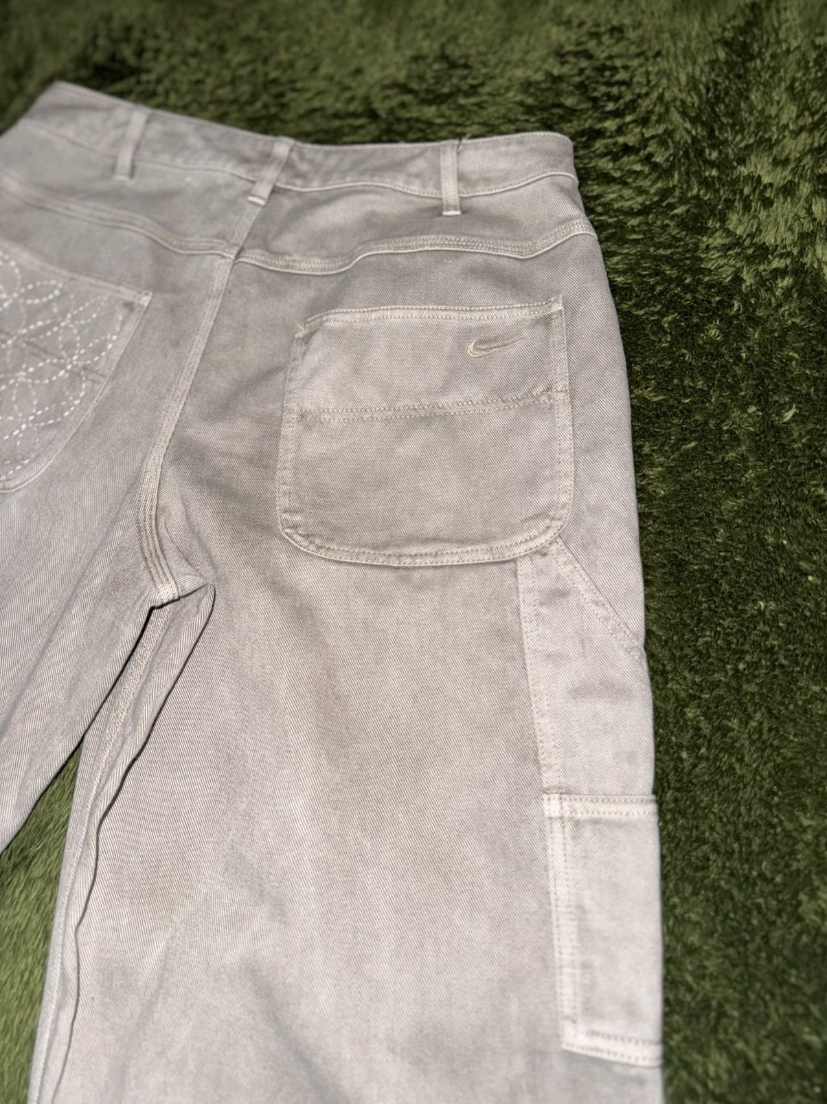 Nike [L] Nike Life Sashiko Custom Spider Web Carpenter Pants Size US 32 / EU 48 - 9 Thumbnail