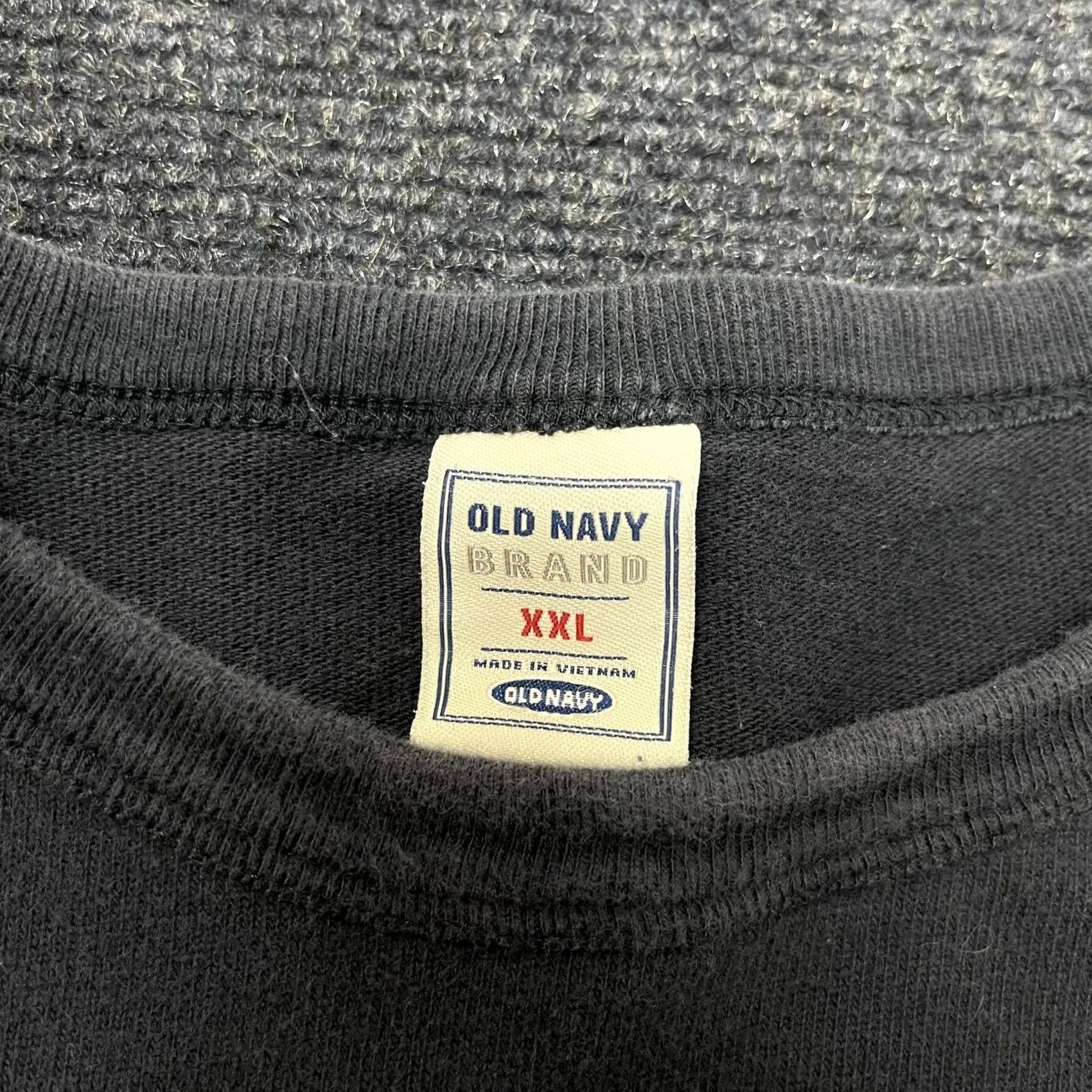 Old Navy Y2K Old Navy Shirt Mens 2XL Black Long Sleeve Logo Graphic Tee T-Shirt Top Size US XXL / EU 58 / 5 - 2 Thumbnail