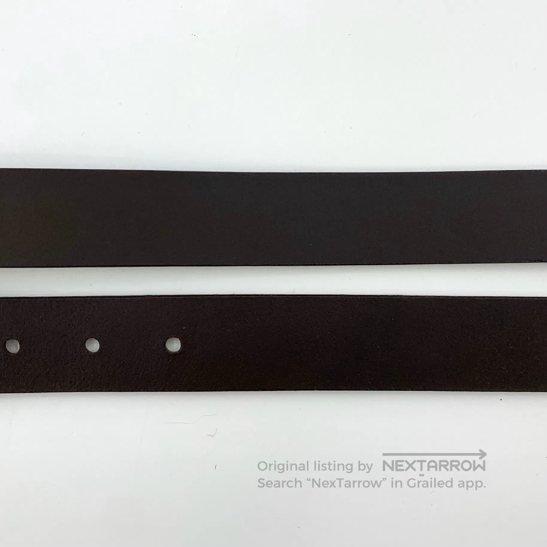 Gucci Guicci Dark Brown Knuckle Smooth Buckle Belt| Size ONE SIZE - 5 Thumbnail