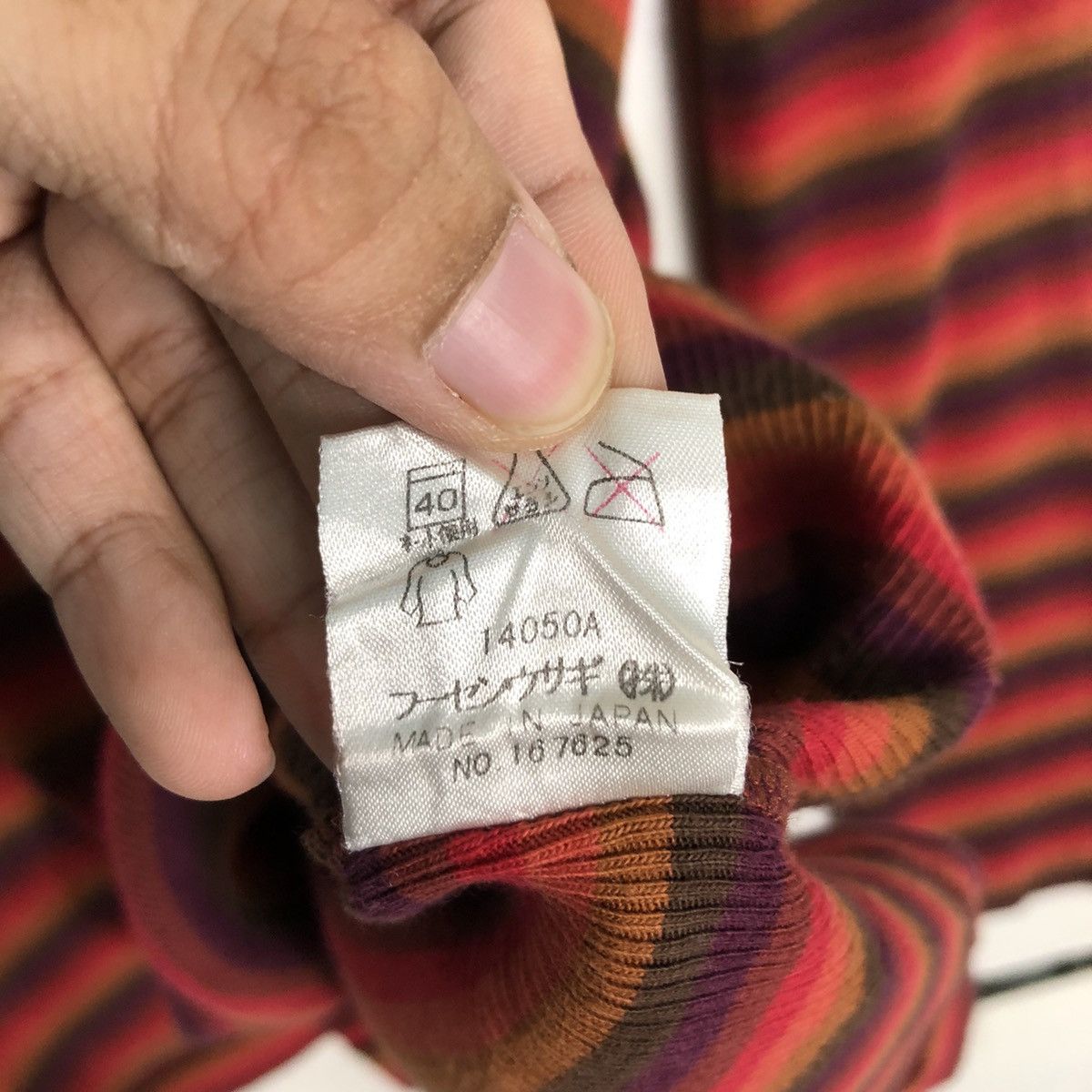 Japanese Brand × Vintage Vintage Elle Striped 90s Jumper Pullover Medium Size US M / EU 48-50 / 2 - 13 Thumbnail
