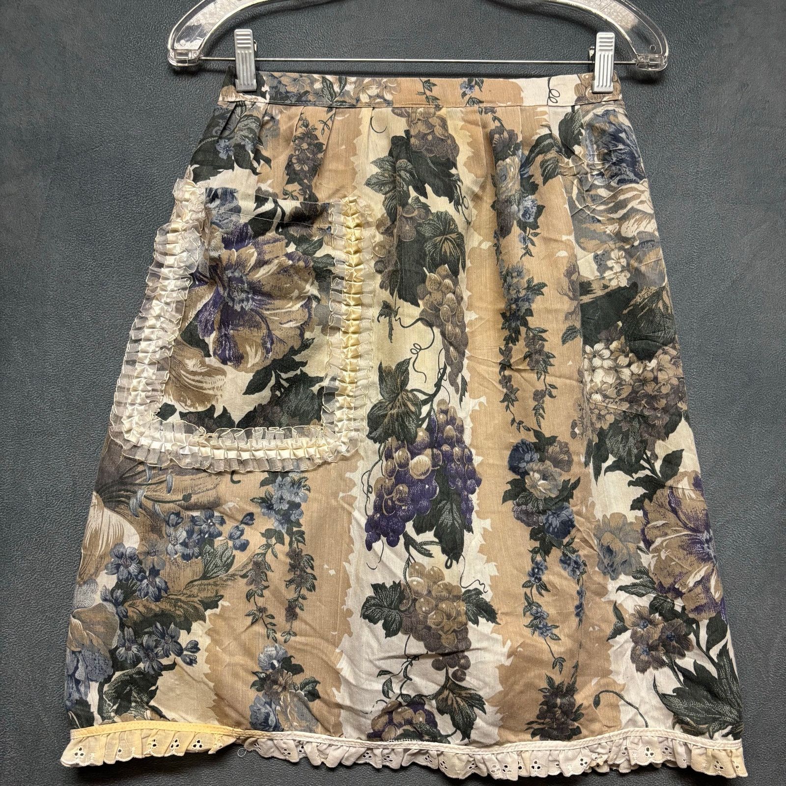Handmade Handmade Vintage Waist Apron Wrap Cottage Granny Eyelet Lace Size ONE SIZE - 5 Thumbnail