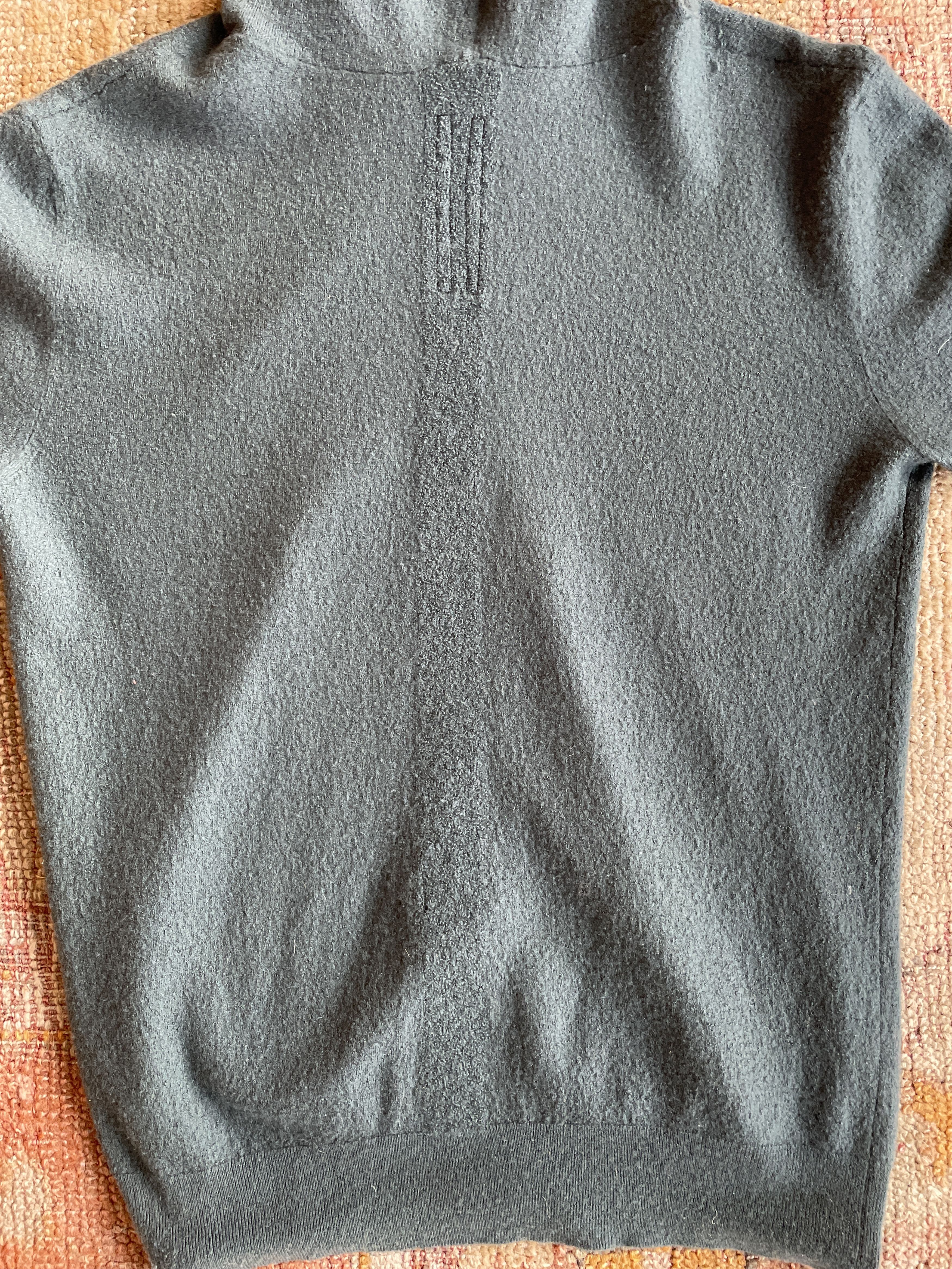 Rick Owens Rick Owens Teal Green Zip Up Cashmere Hoodie Size US S / EU 44-46 / 1 - 11 Thumbnail