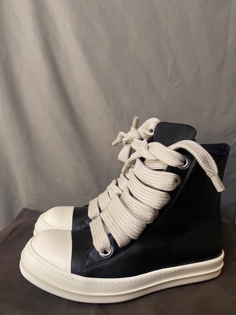 Rick Owens Brand New Rick Owens Mainline Leather Thick Lace Ramones Size US 10 / EU 43 - 1 Thumbnail