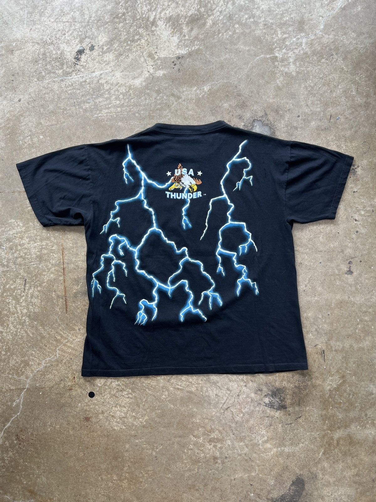 Harley Davidson Vintage American Thunder USA Native Lightning Tee XXL Size US XXL / EU 58 / 5 - 5 Thumbnail