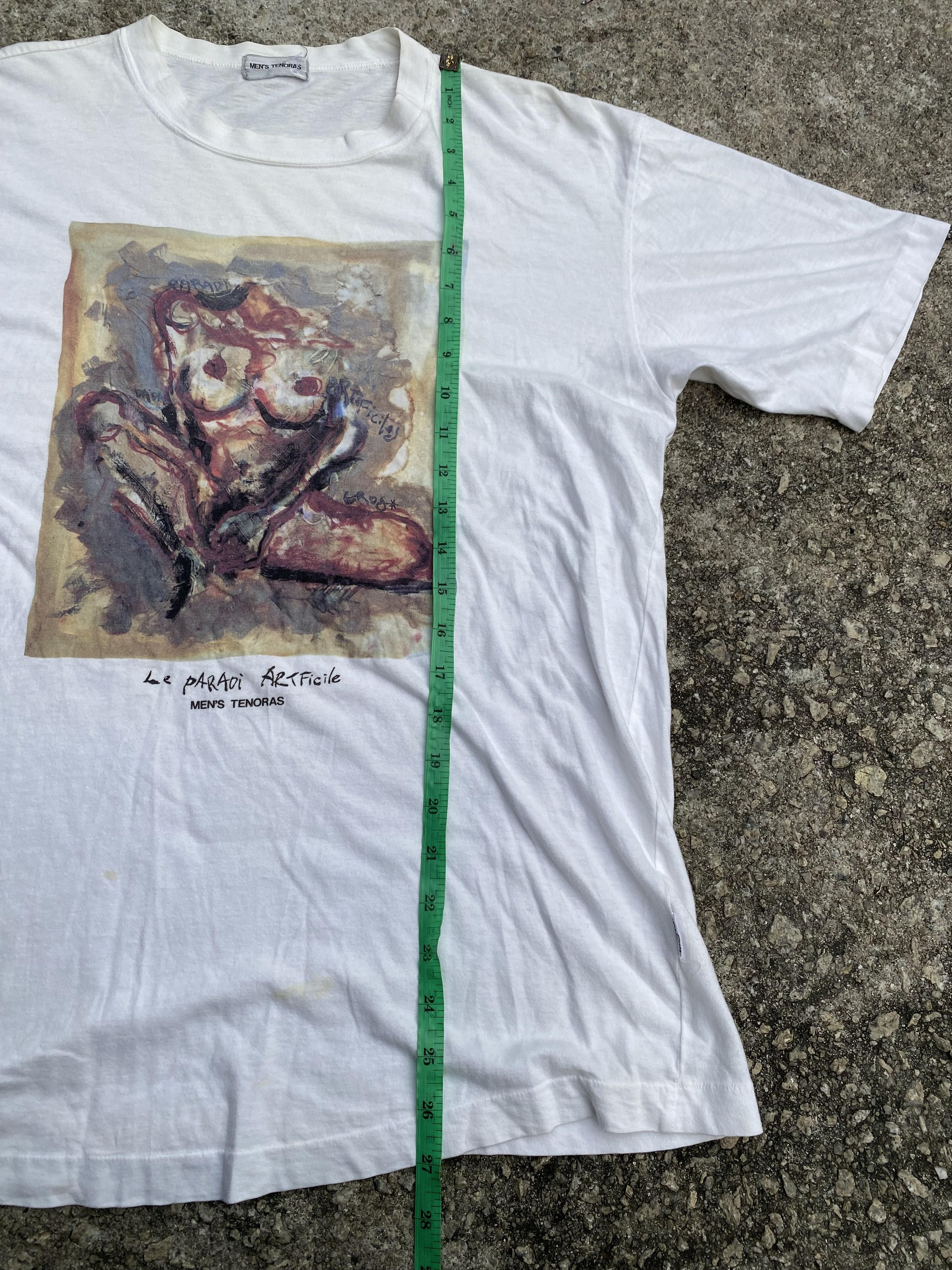 Vintage Vintage Mens Tenoras Le Parodi Artificile Paint Art Tshirt Size US L / EU 52-54 / 3 - 15 Thumbnail