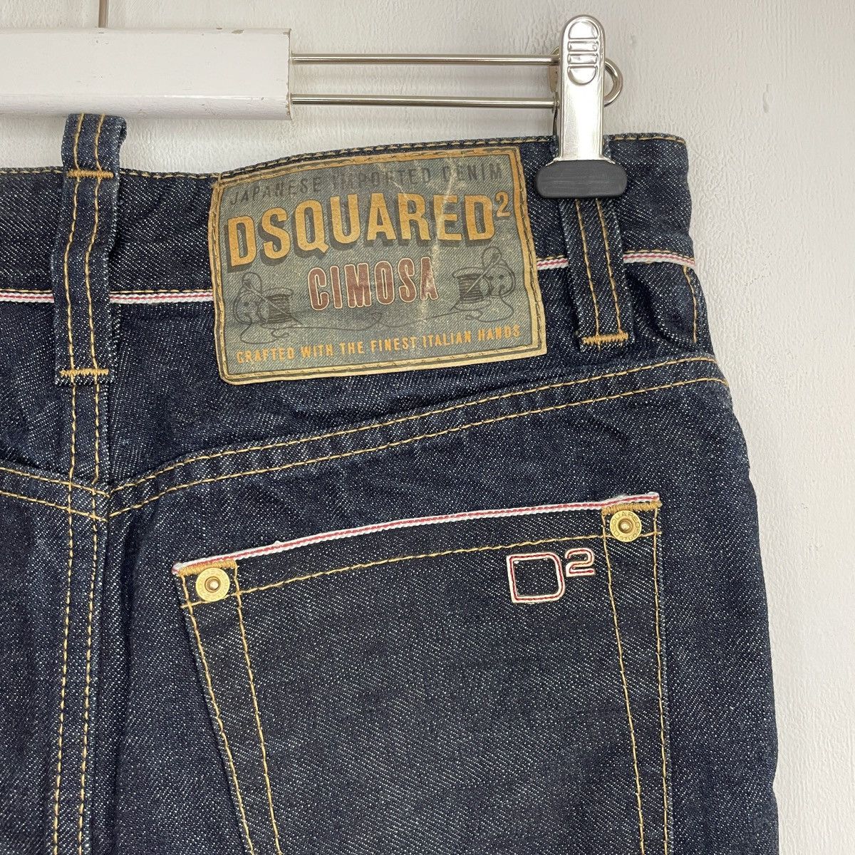 Dsquared2 Dsquared2 Cimosa Cuffed Denim Mini Skirt Size 27" / US 4 / IT 40 - 7 Thumbnail