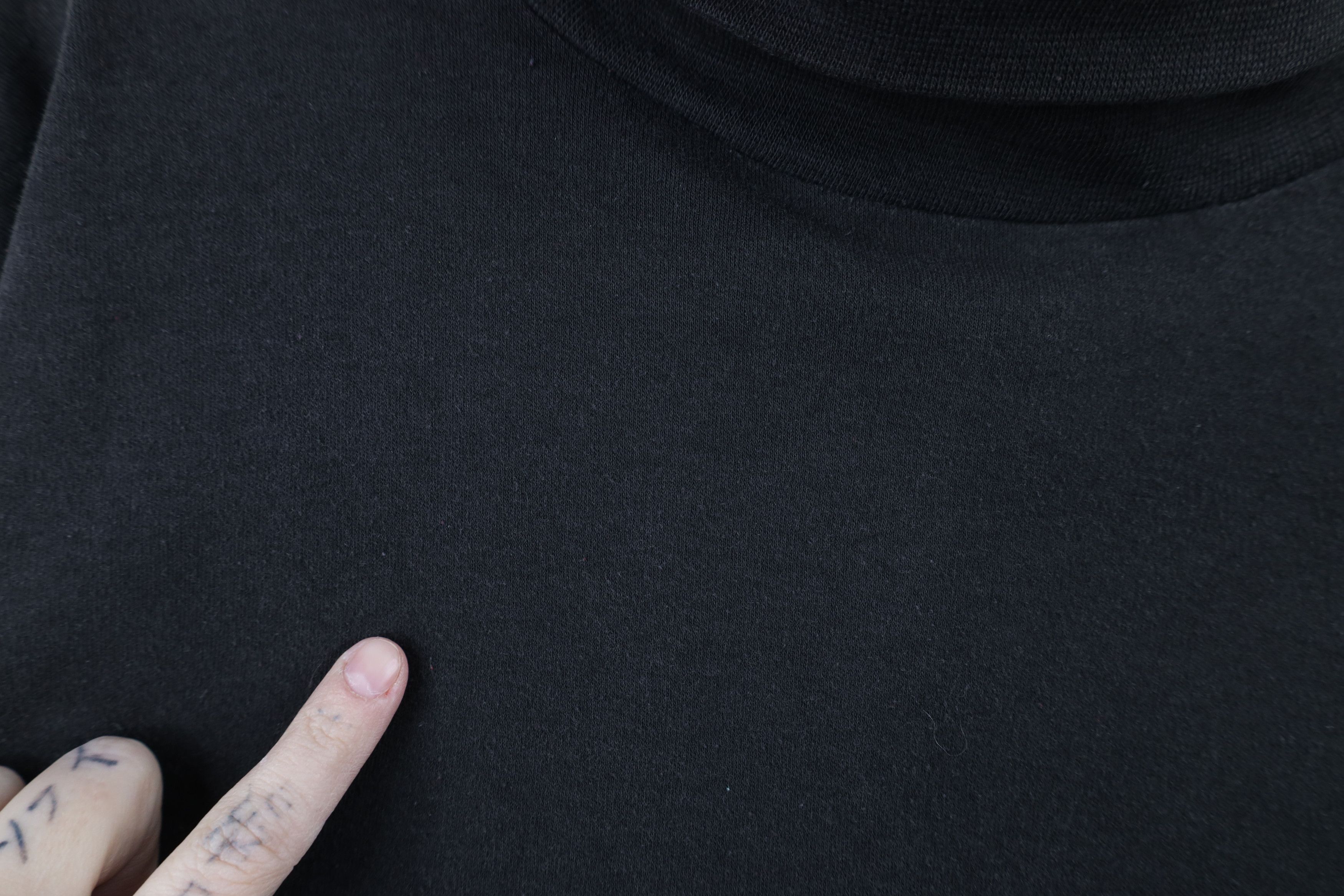 Vintage Vintage 90s Streetwear Blank Turtleneck T-Shirt Black USA Size US XL / EU 56 / 4 - 7 Thumbnail