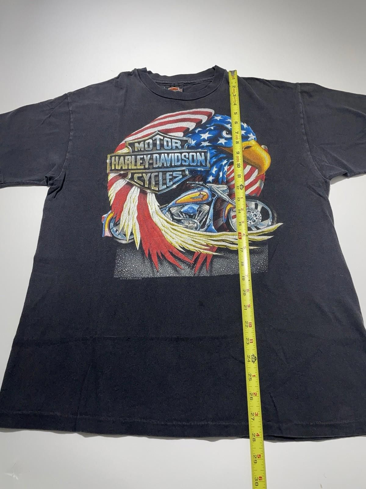 Harley Davidson Vintage Harley Davidson Eagle Single Stitch Shirt L Thrashed Size US L / EU 52-54 / 3 - 6 Thumbnail