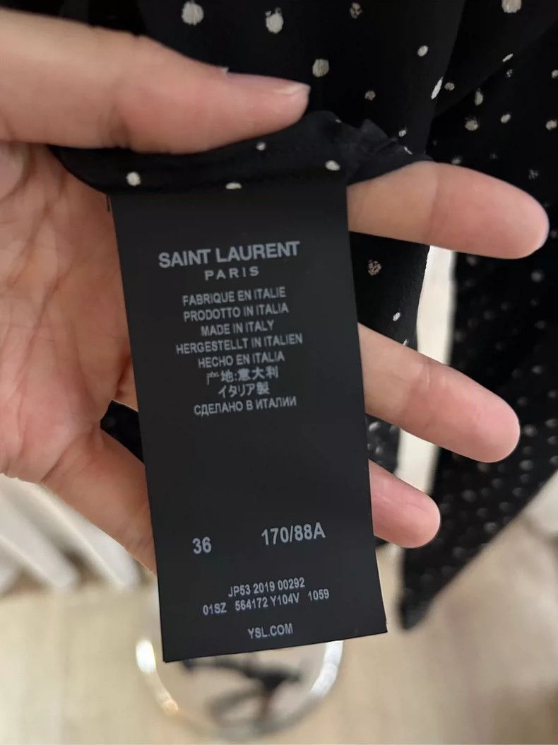 Saint Laurent Paris Saint Laurent Paris size 36 19fw splash-ink baby's breath Size US M / EU 48-50 / 2 - 5 Thumbnail