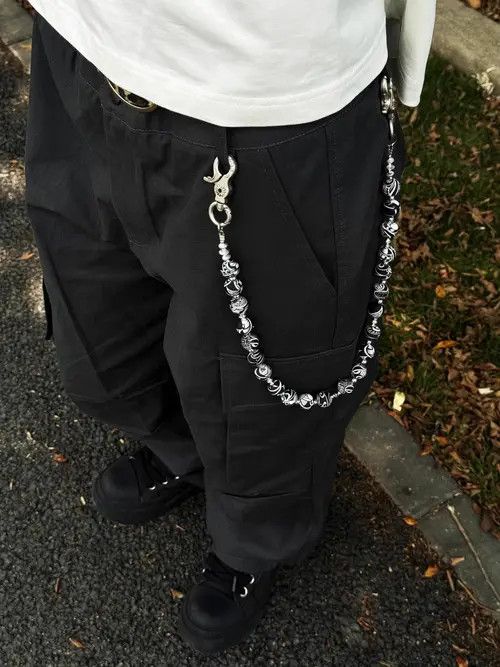 Jewelry Cashew Bead Pants Wallet Chain,Y2K Jeans Chain Size ONE SIZE - 7 Thumbnail