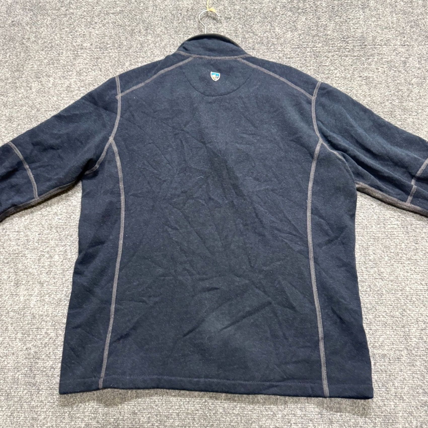 Vintage Kuhl Sweatshirt Medium Men's Blue Quarter Zip Fleece Outdoor Pullover Broken Zipper Size US M / EU 48-50 / 2 - 2 Thumbnail