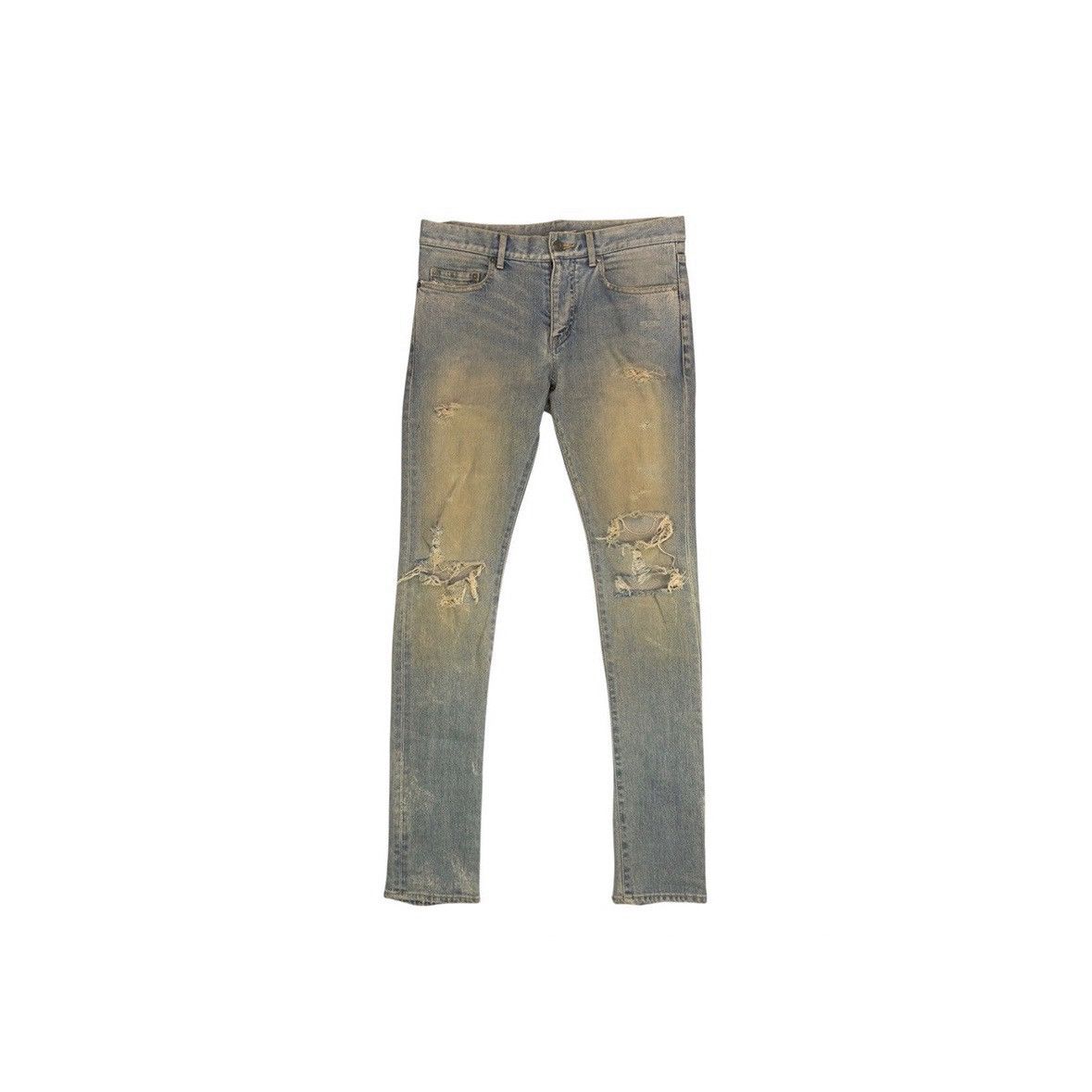 Saint Laurent Paris SAINT LAURENT PARIS FW14 CRASH D02 DENIM Size US 30 / EU 46 - 1 Thumbnail