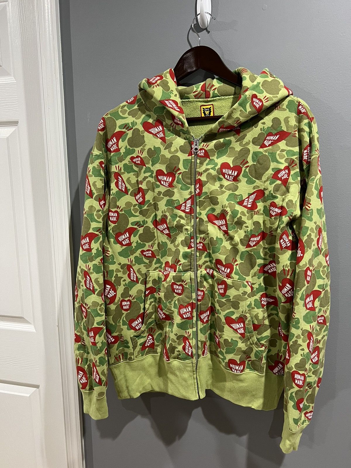 Human Made Human Made Heart Camo Hoodie | Grailed