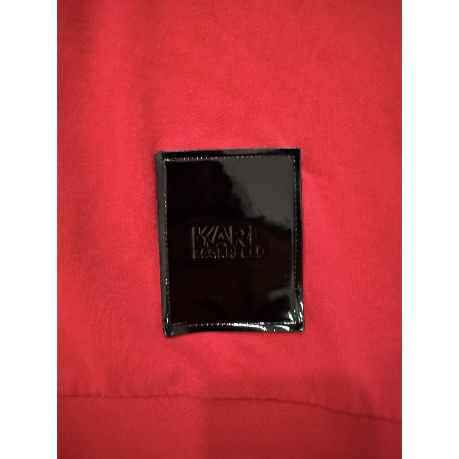 Karl Lagerfeld Karl Lagerfeld Hoodie Mens LG Red Pullover Patch Sweatshirt Size US L / EU 52-54 / 3 - 2 Thumbnail